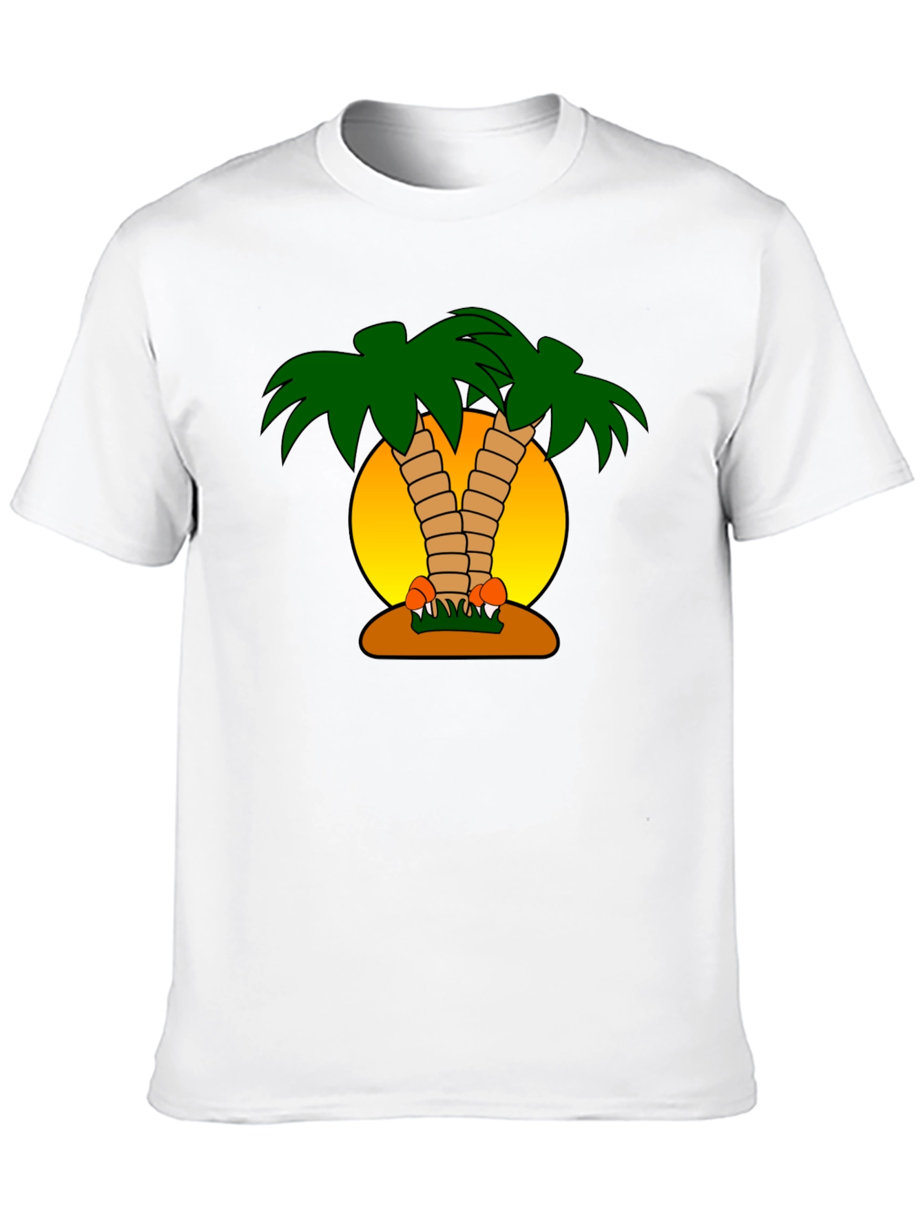 Tropical Palm Tree Graphic T-Shirt