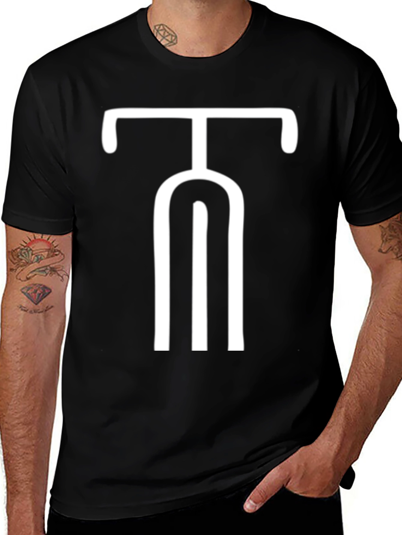 Unique Graphic Tee - Modern Black Shirt