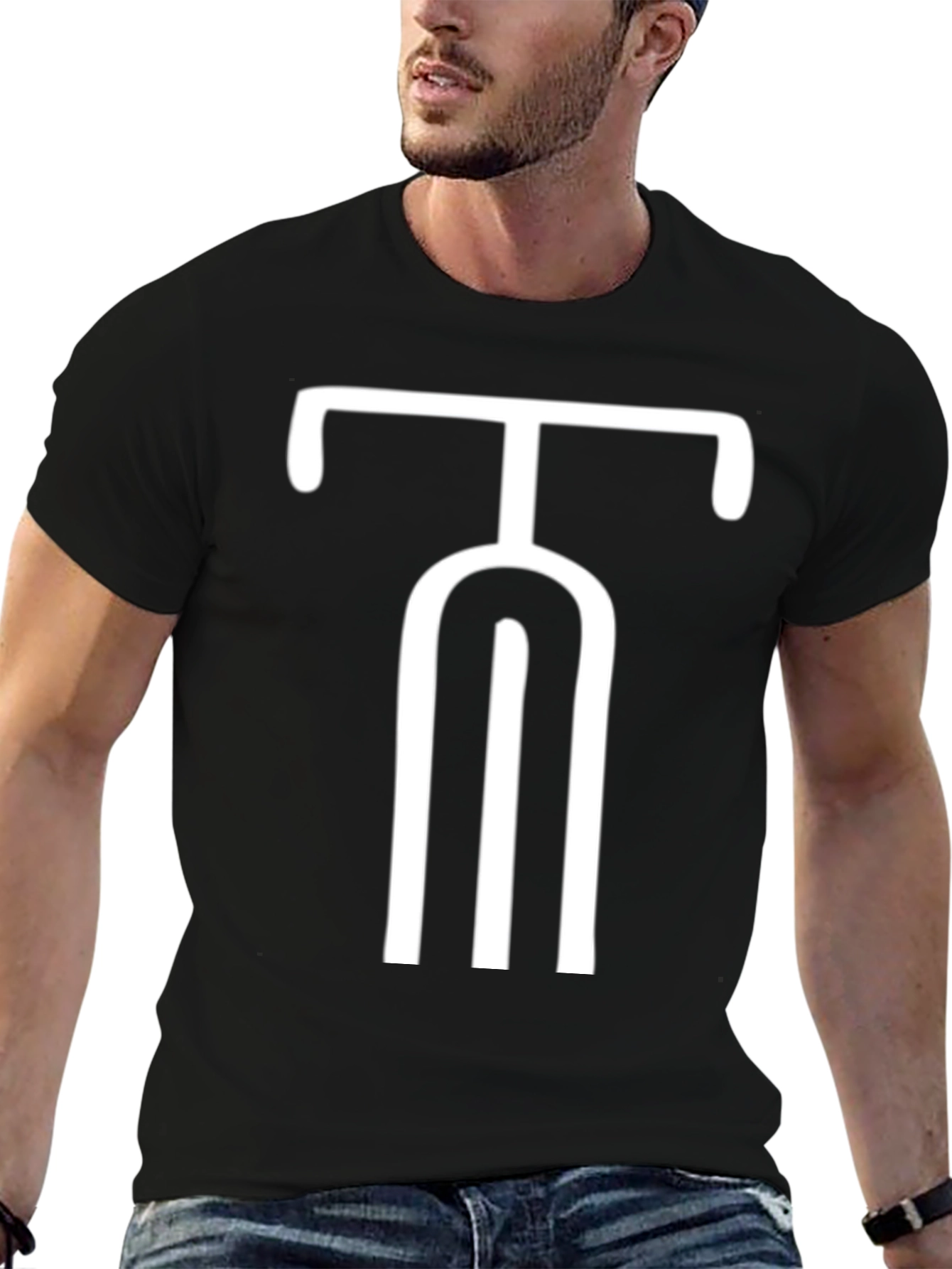 Unique Graphic Tee - Modern Black Shirt