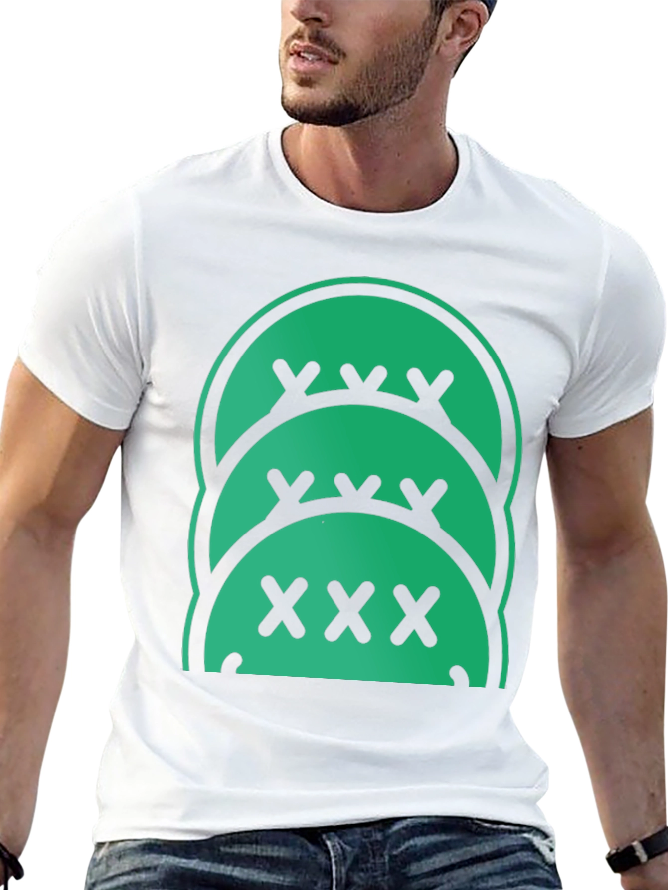 Graphic Print Black T-Shirt - Novelty Design