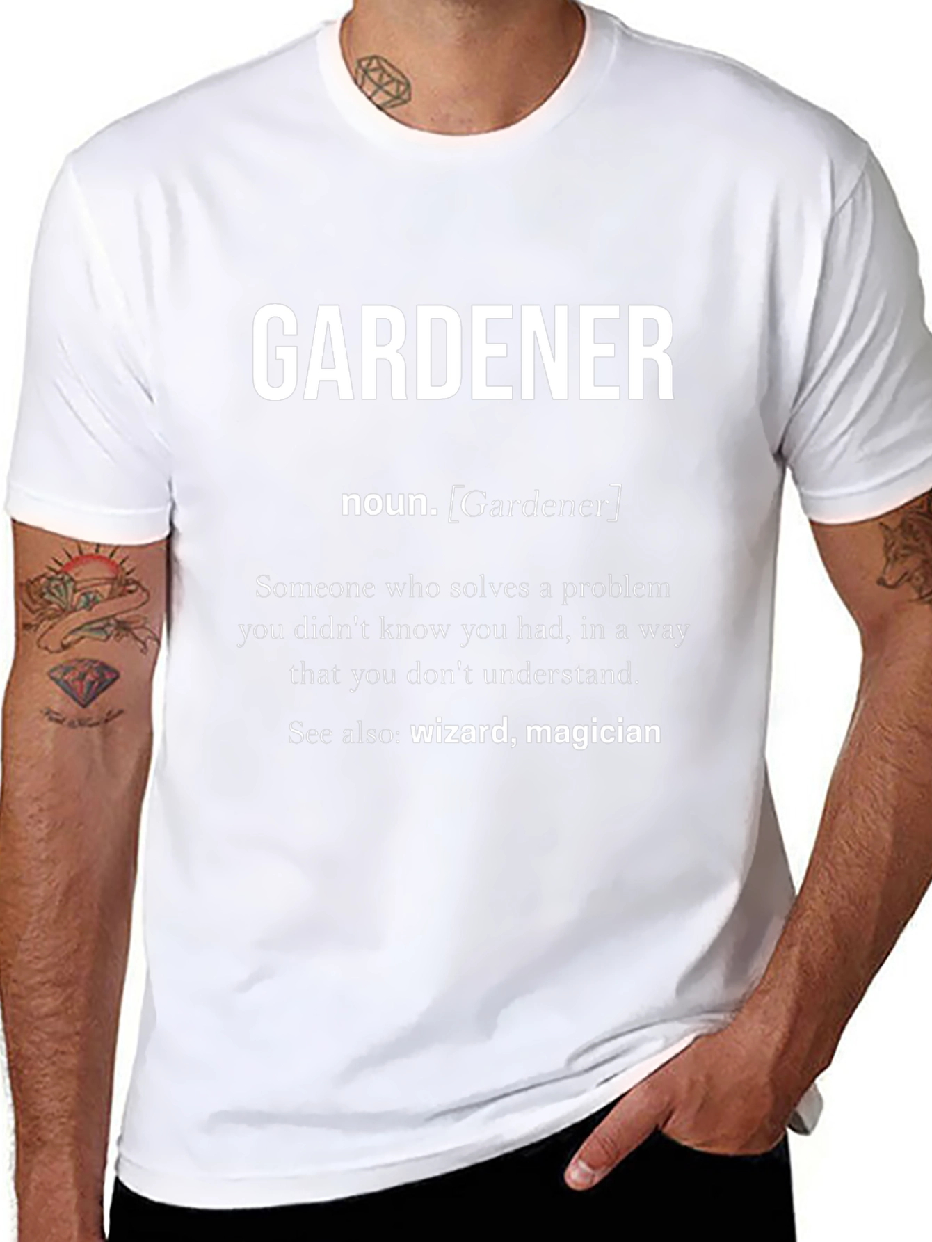 Gardener Definition Novelty Graphic T-Shirt
