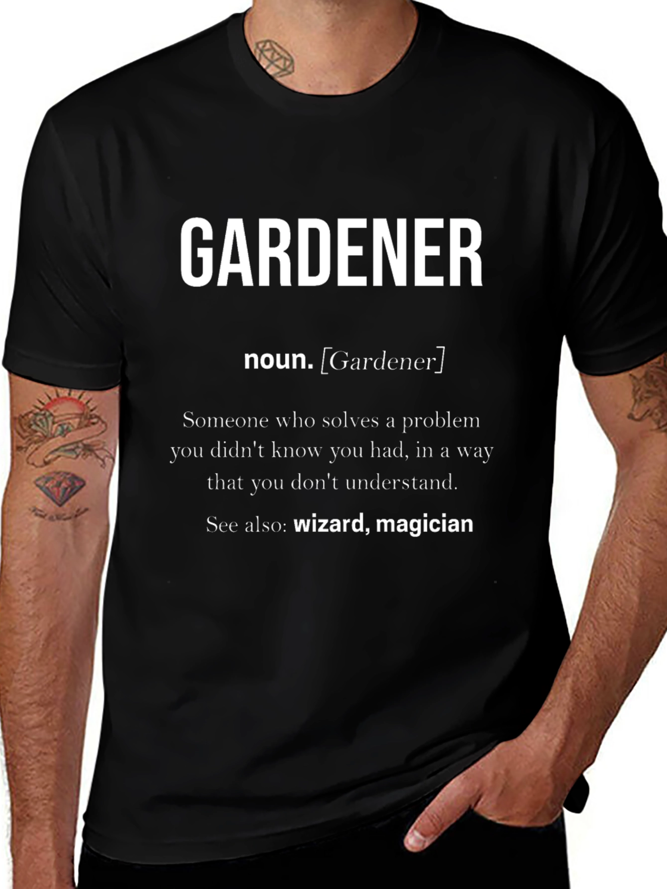 Gardener Definition Novelty Graphic T-Shirt