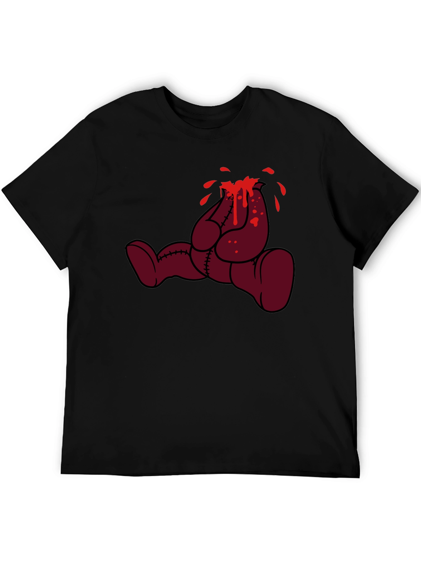 Bleeding Bear Graphic Tee - Black