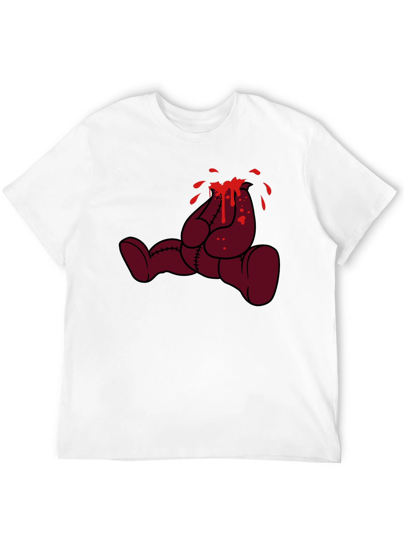 Bleeding Bear Graphic Tee - Black