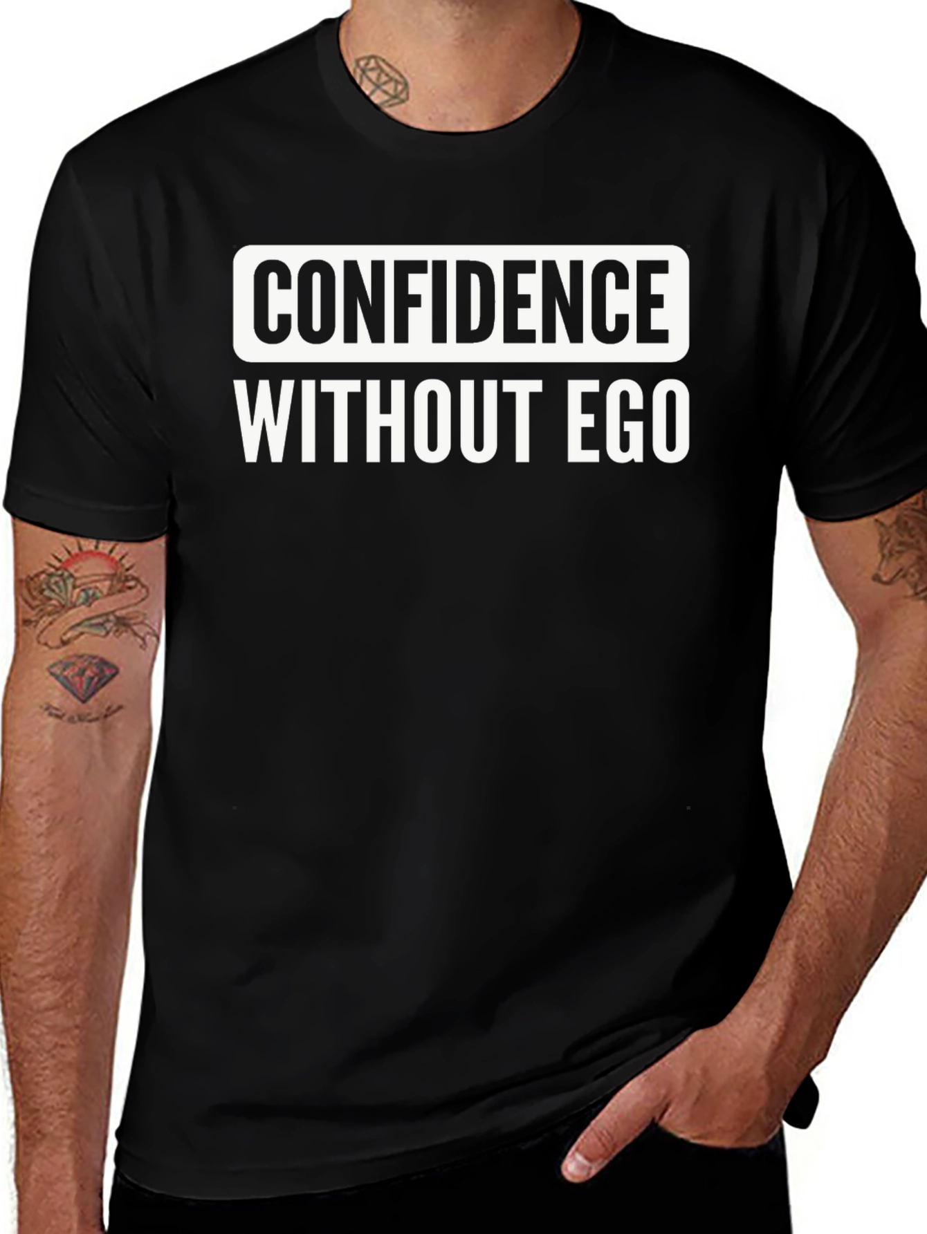 Confidence Without Ego Graphic Tee