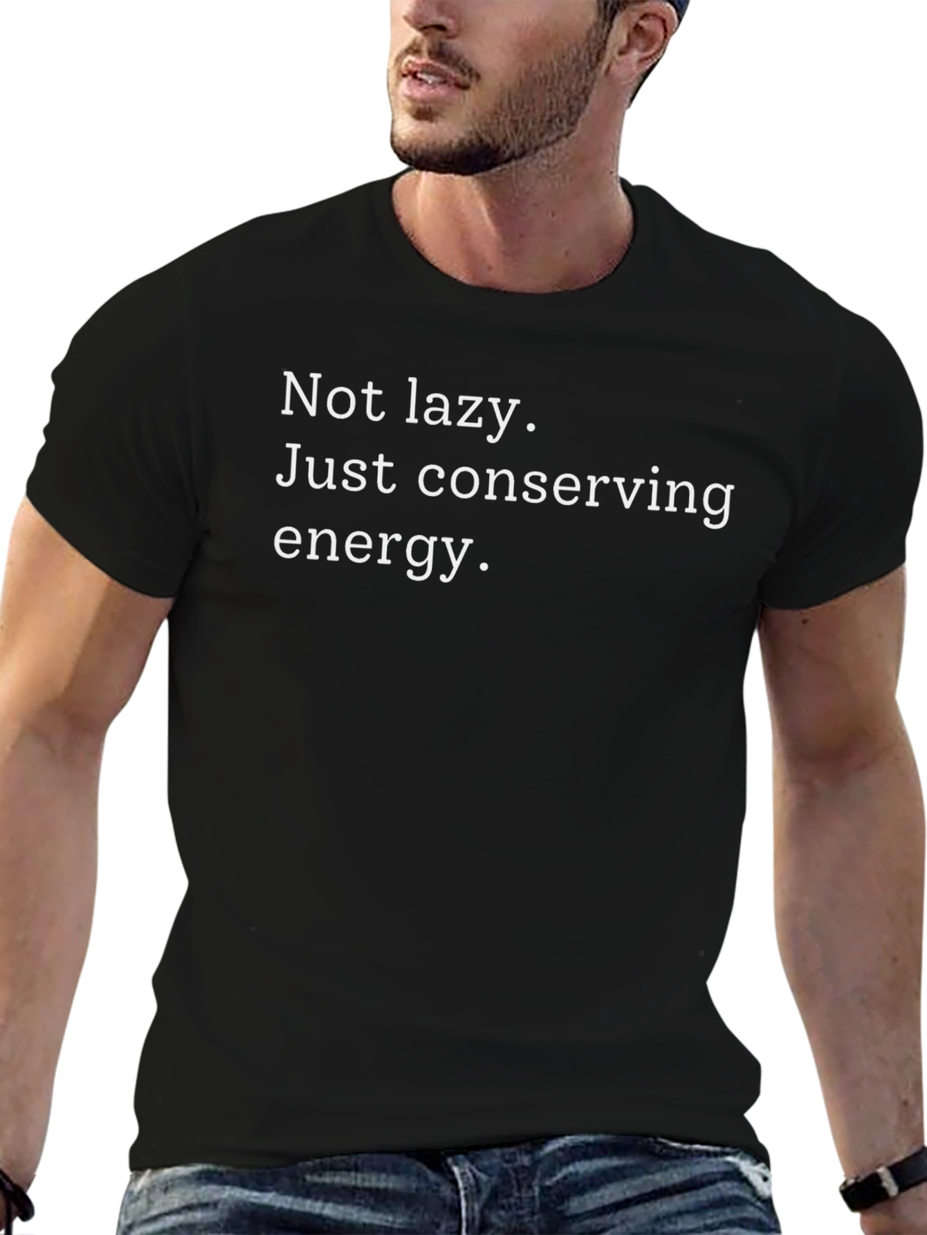 Conserving Energy T-Shirt - Funny Lazy Day Tee
