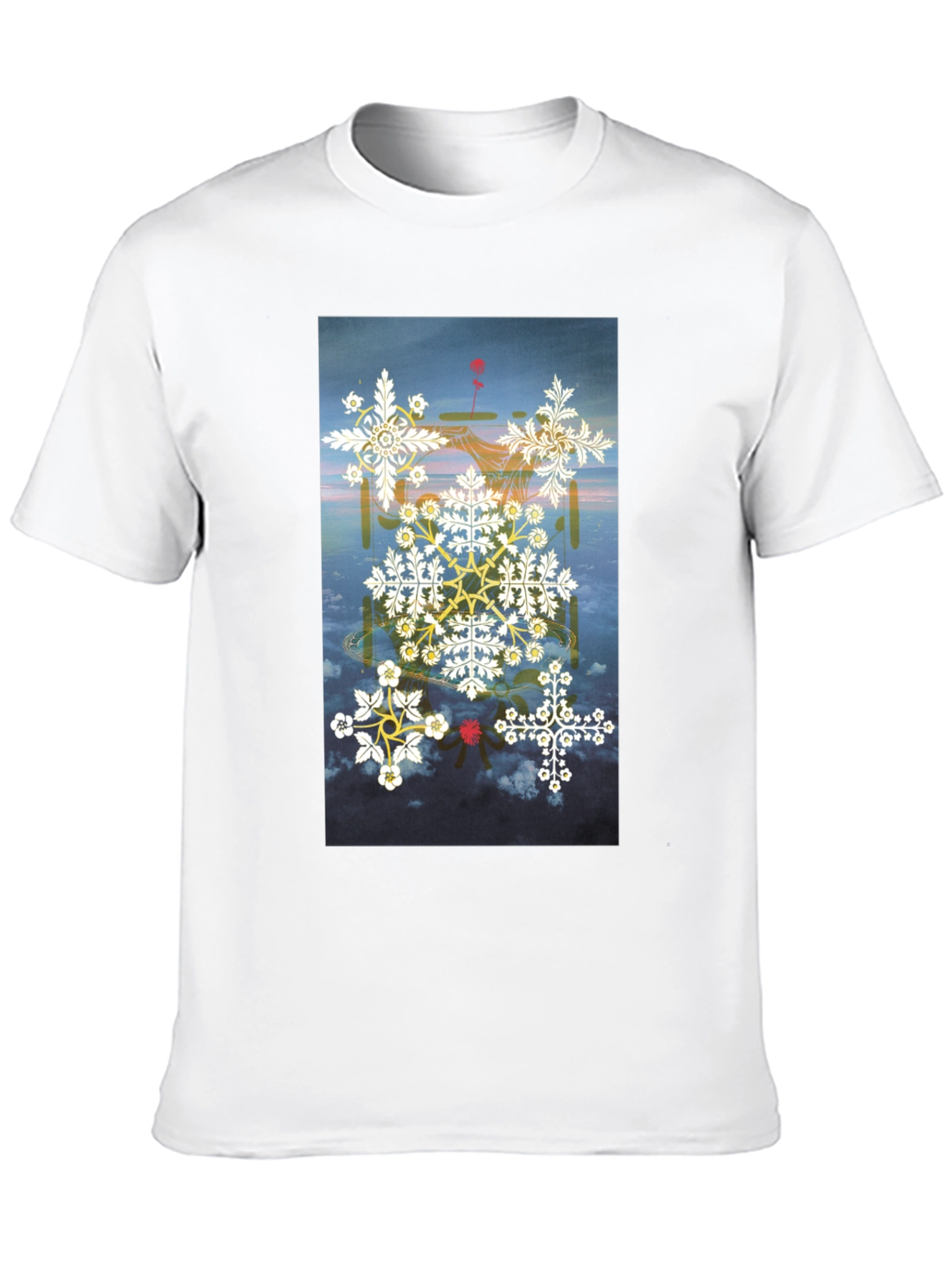 Artistic Graphic Print Black T-Shirt
