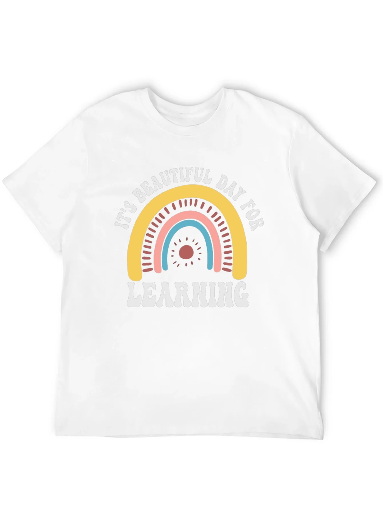 Its Beautiful Day for Learning Black T-Shirt