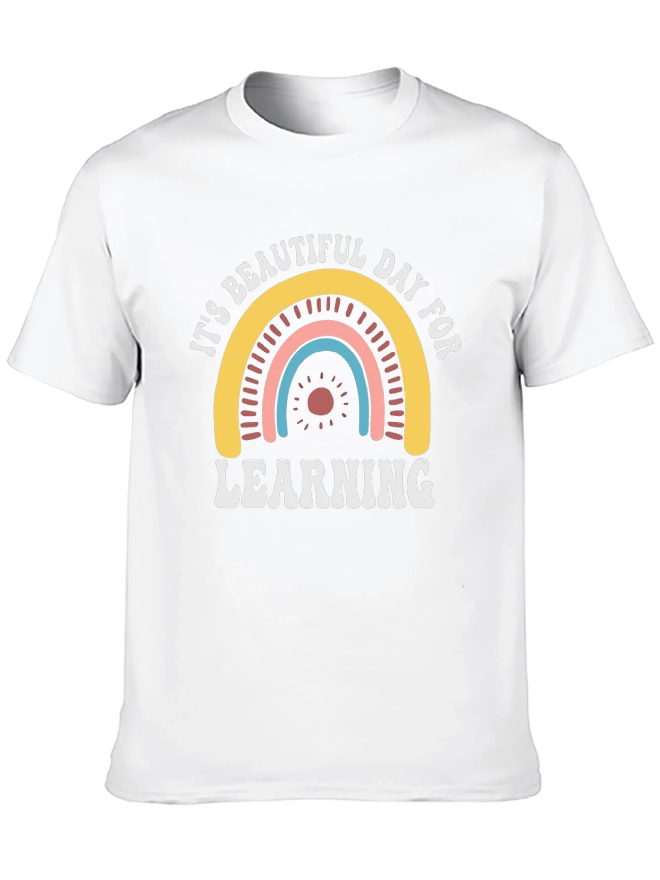 Its Beautiful Day for Learning Black T-Shirt
