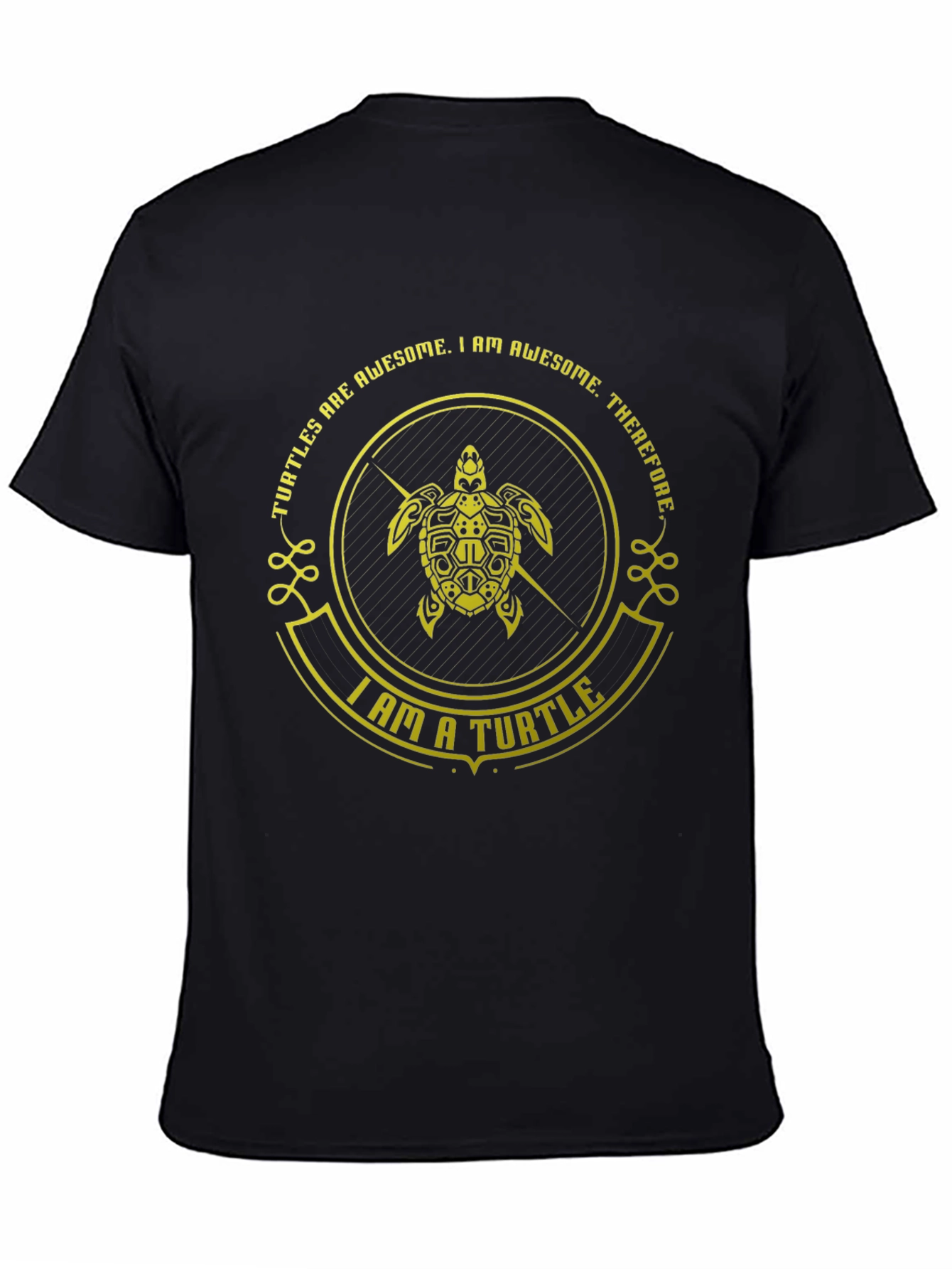 Awesome Turtle Graphic Tee - Black