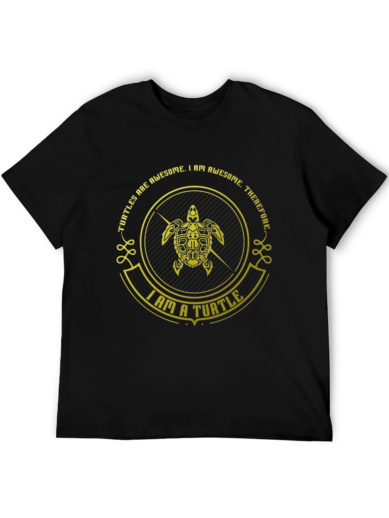 Awesome Turtle Graphic Tee - Black