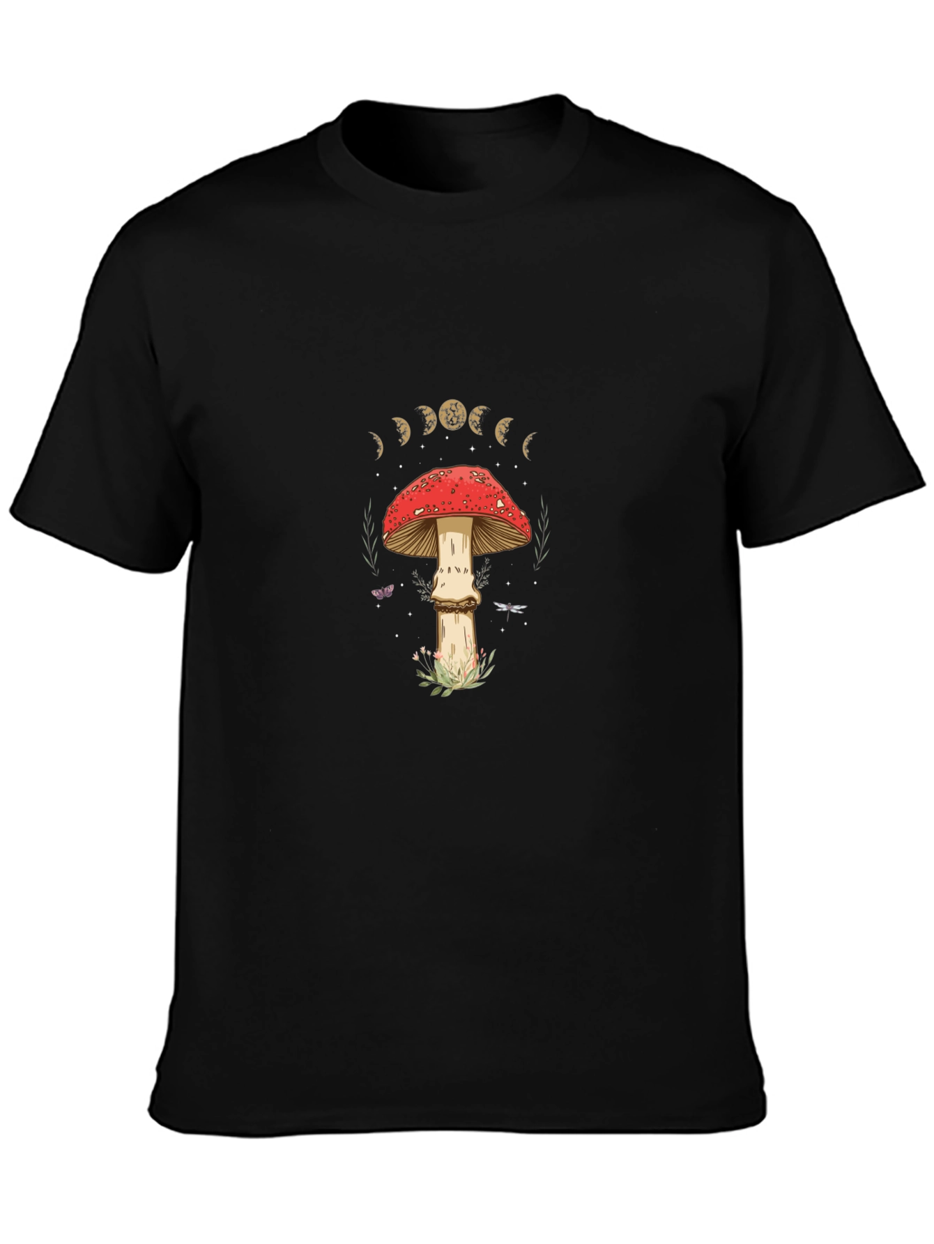 Mushroom Moon Phase Graphic Tee