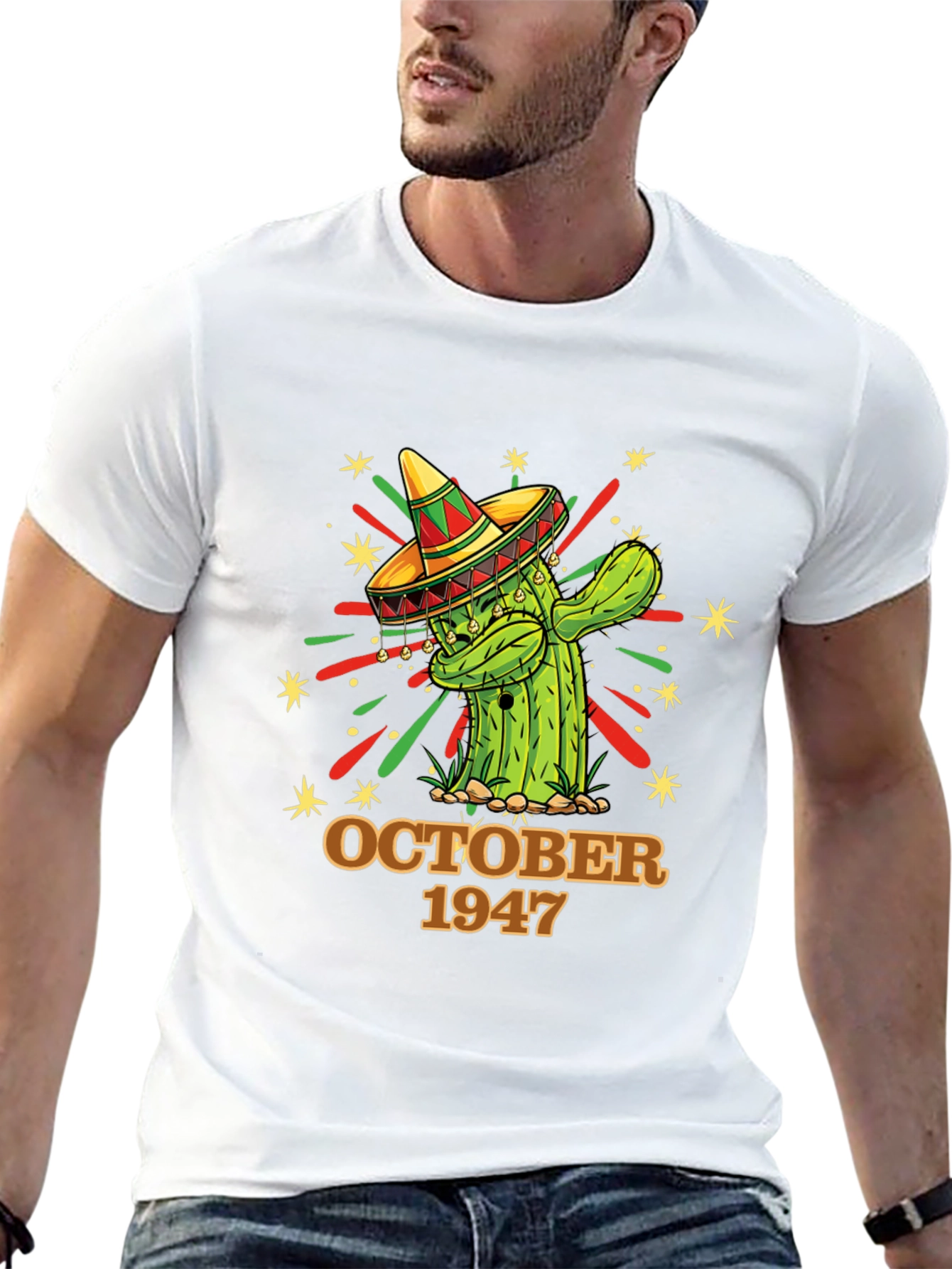 October 1947 Cactus Graphic T-Shirt