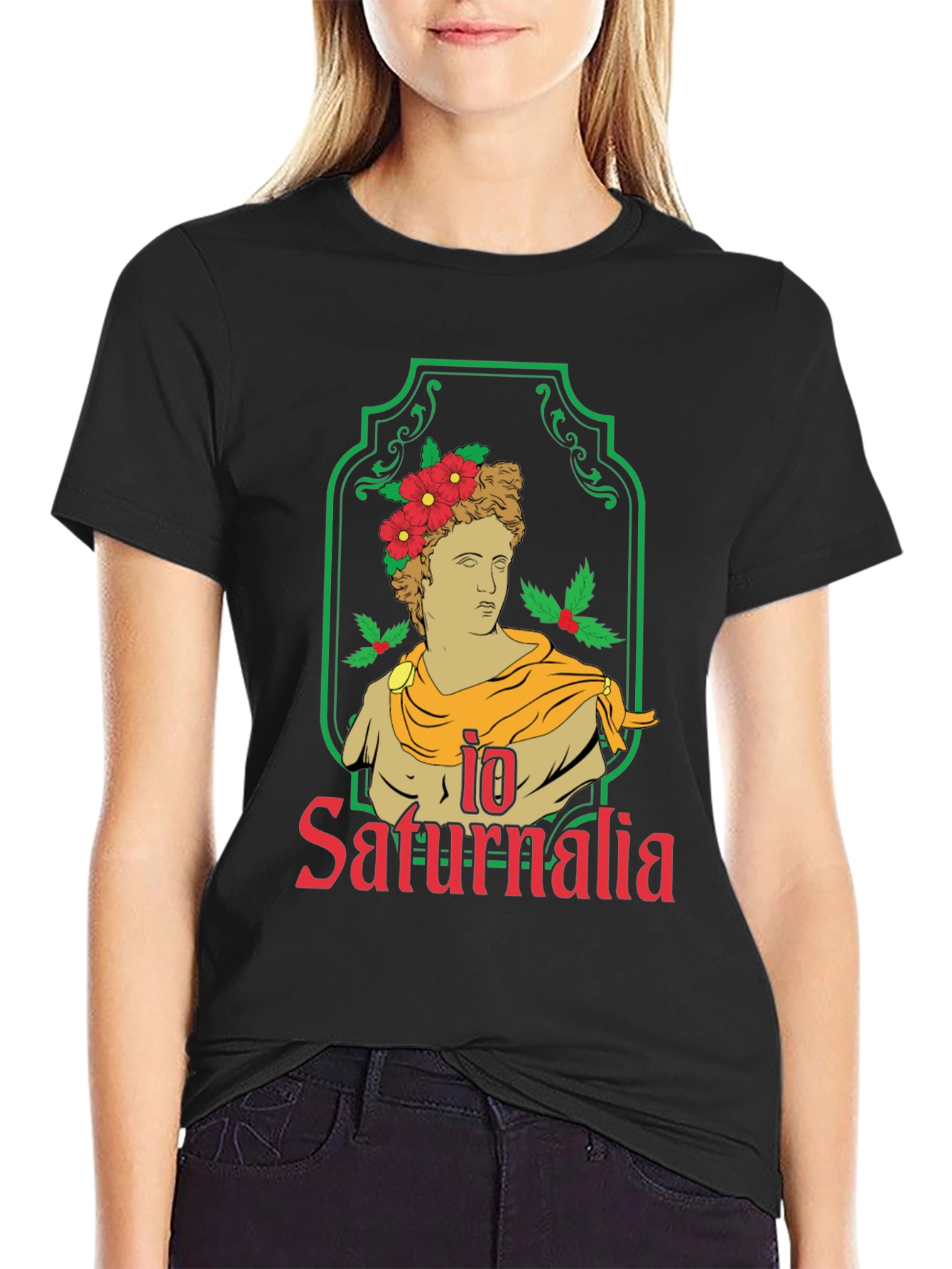Io Saturnalia Graphic Tee - Roman Holiday T-Shirt