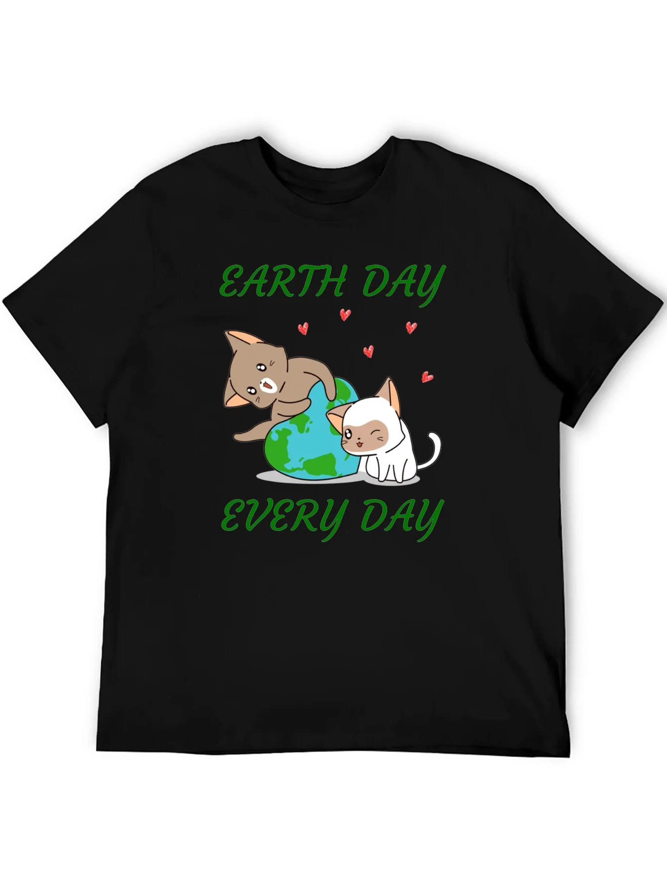 Earth Day Every Day Cute Cats T-Shirt