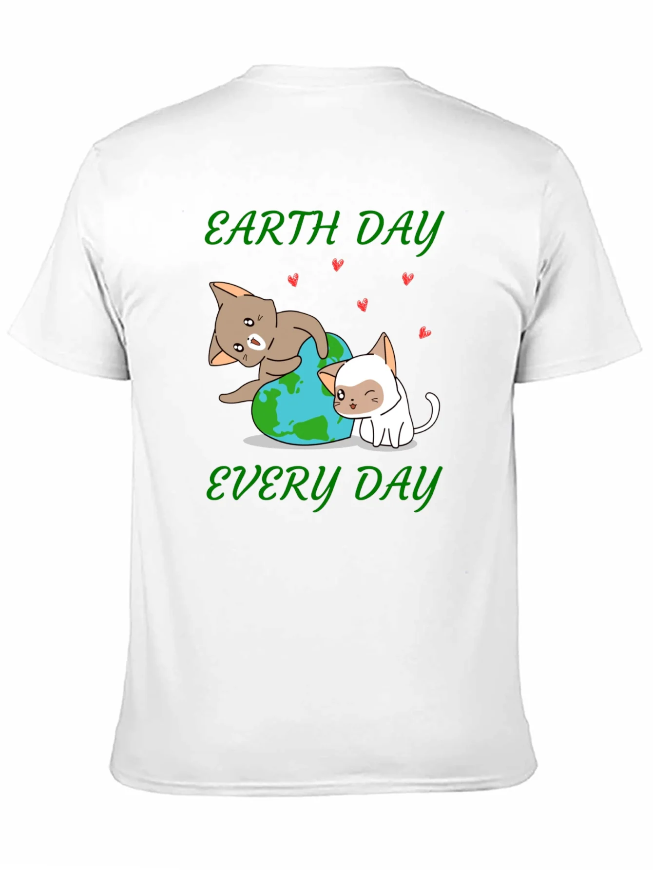 Earth Day Every Day Cute Cats T-Shirt