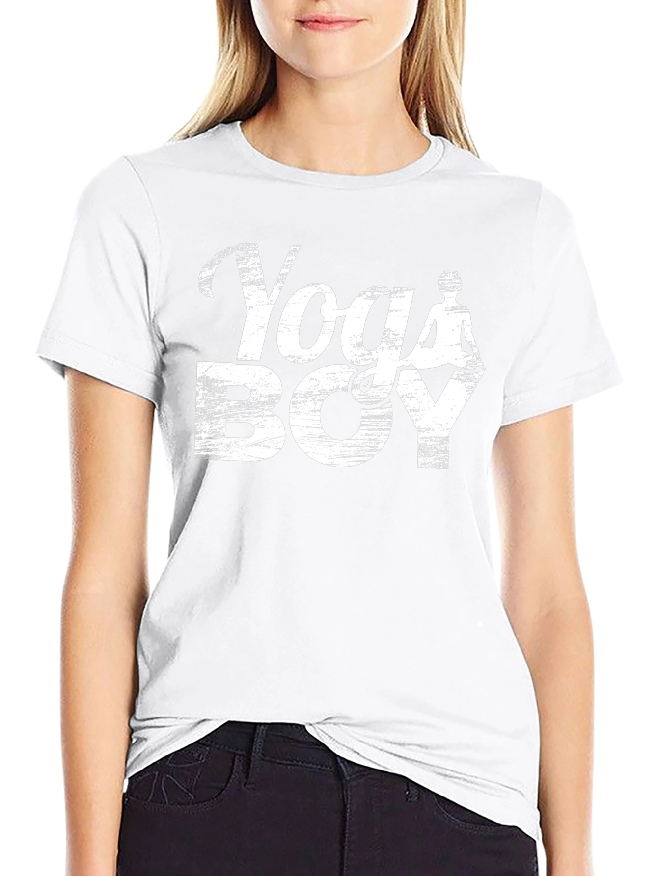 Yoga Boy Graphic T-Shirt - Mens Black Tee