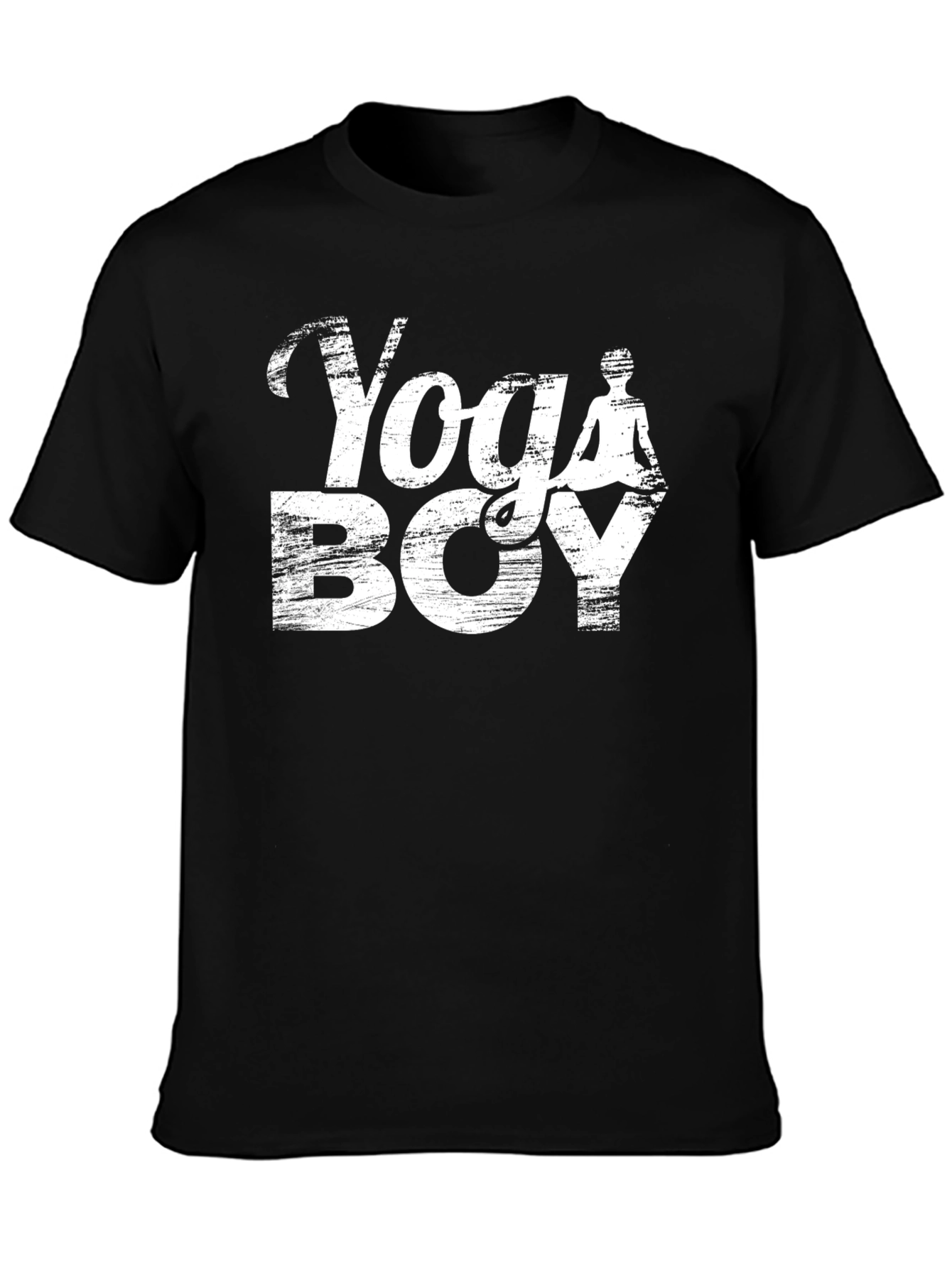Yoga Boy Graphic T-Shirt - Mens Black Tee
