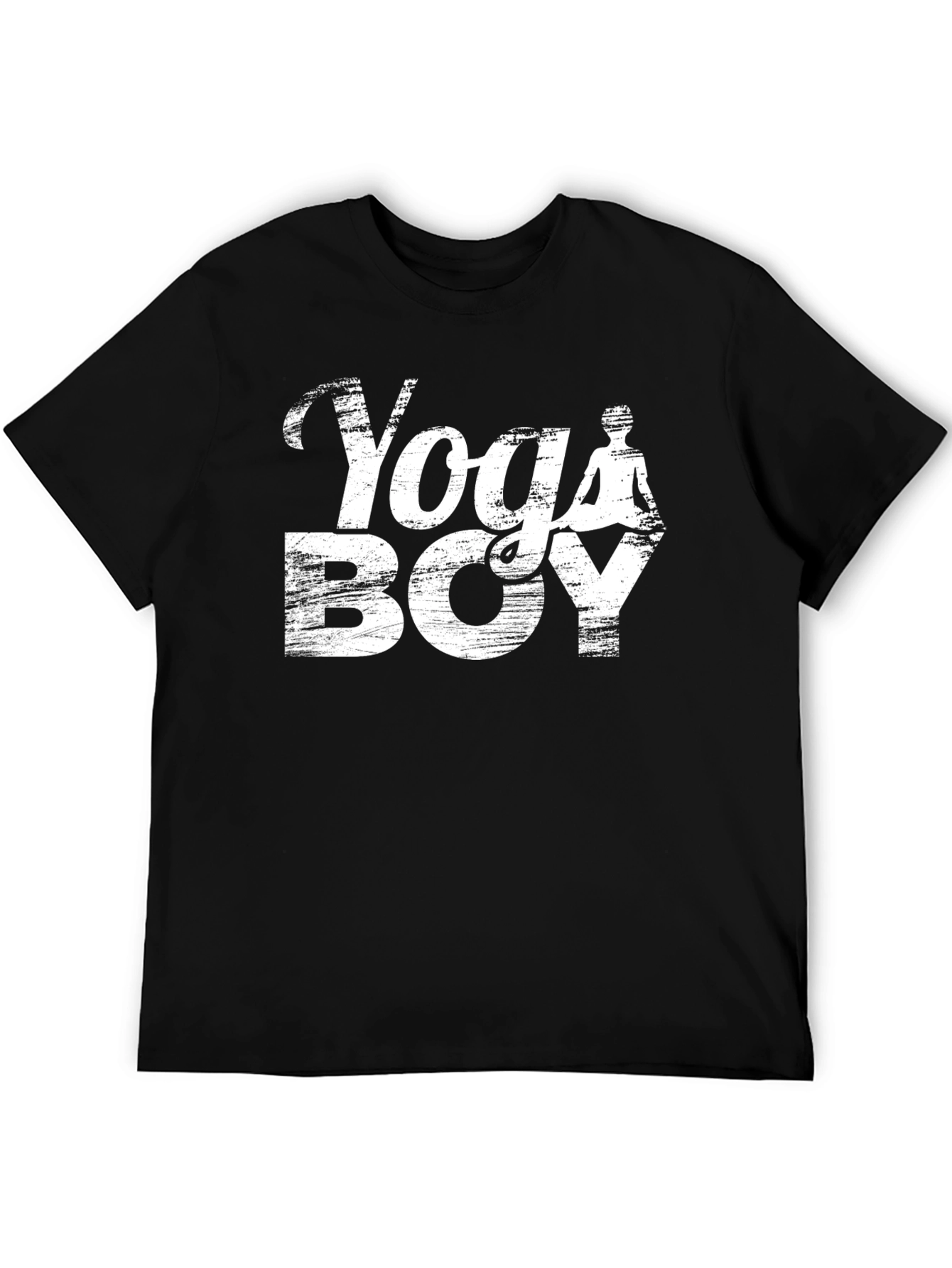 Yoga Boy Graphic T-Shirt - Mens Black Tee