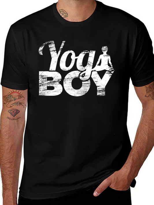 Yoga Boy Graphic T-Shirt - Mens Black Tee