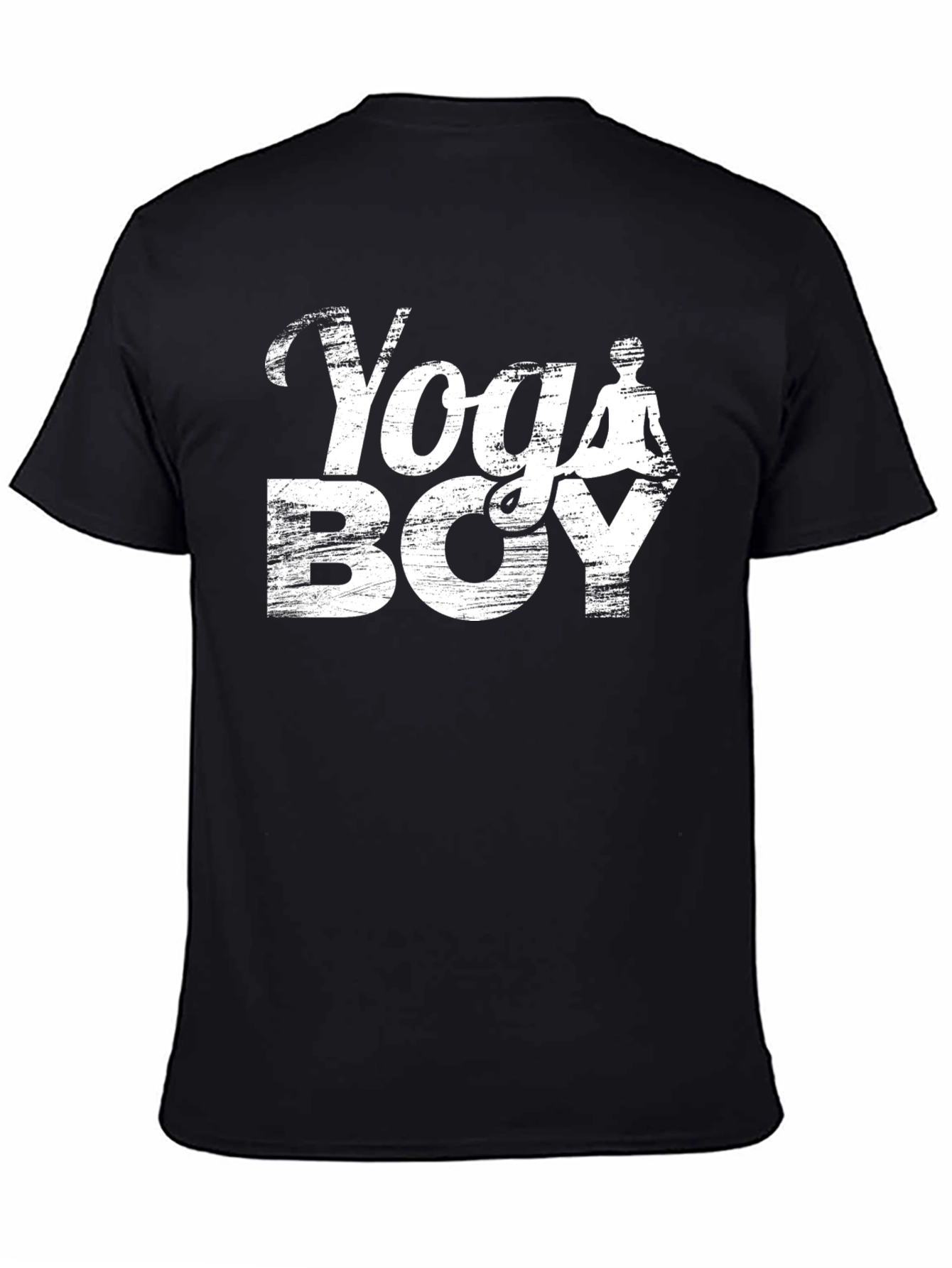 Yoga Boy Graphic T-Shirt - Mens Black Tee