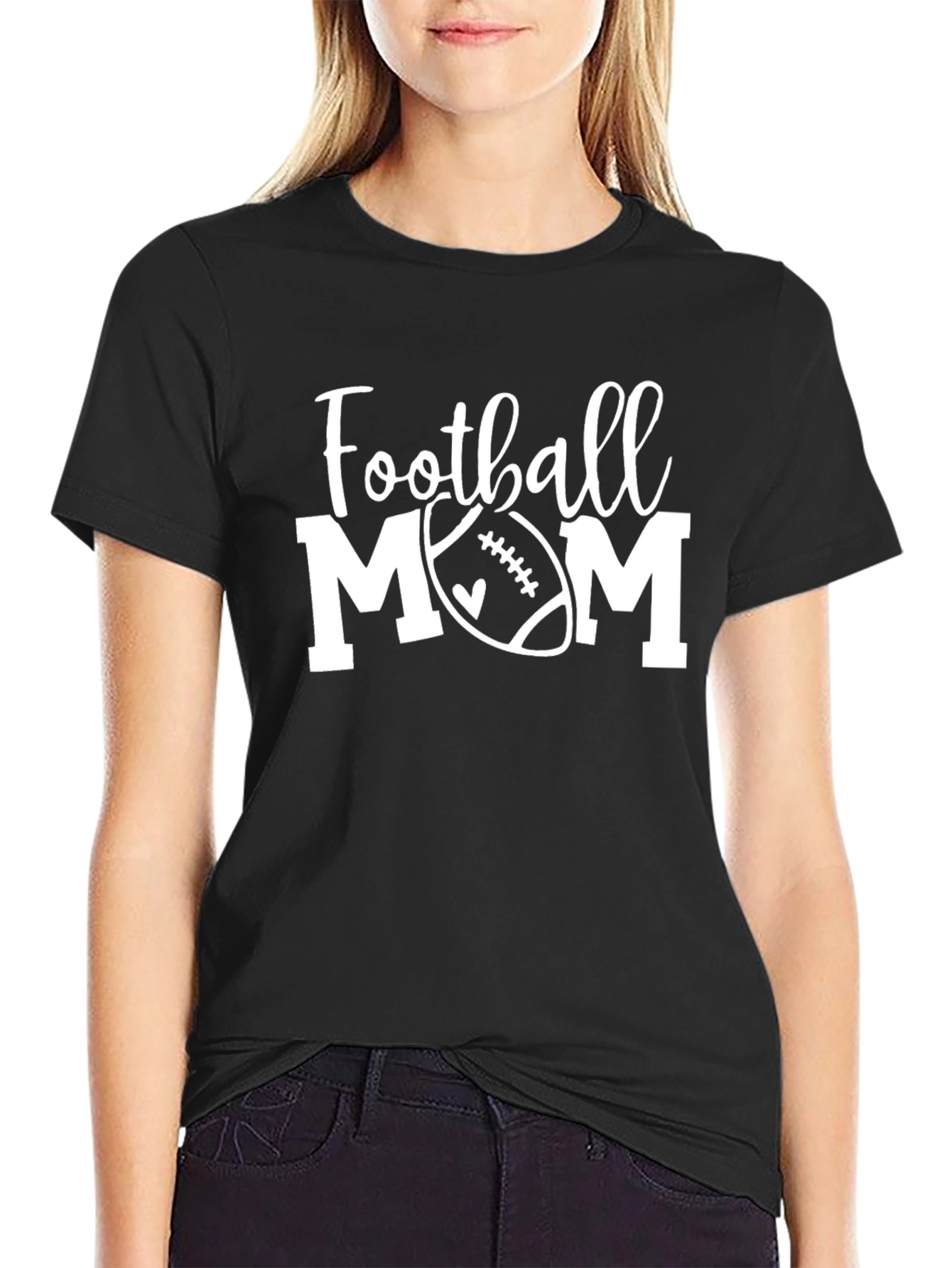 Football Mom T-Shirt - Graphic Tee