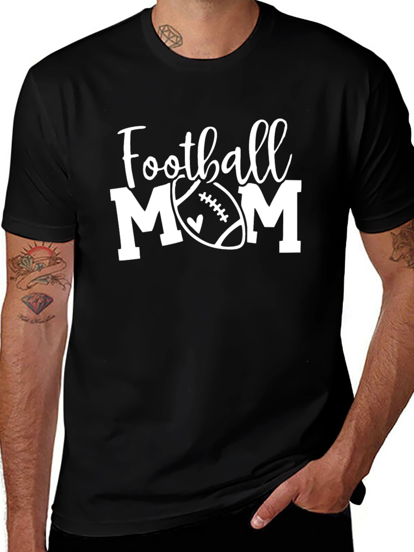 Football Mom T-Shirt - Graphic Tee