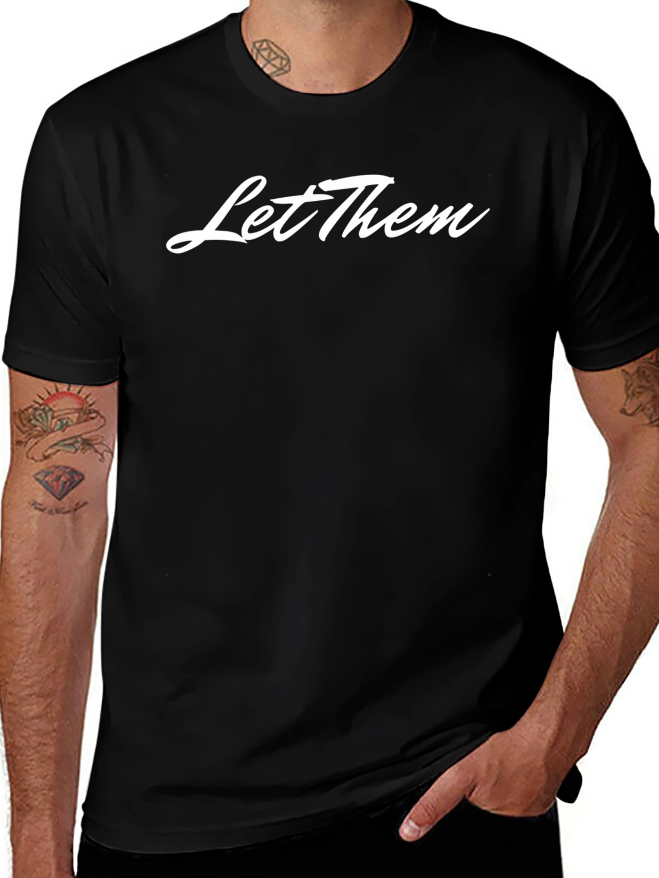 Let Them Black Graphic Tee