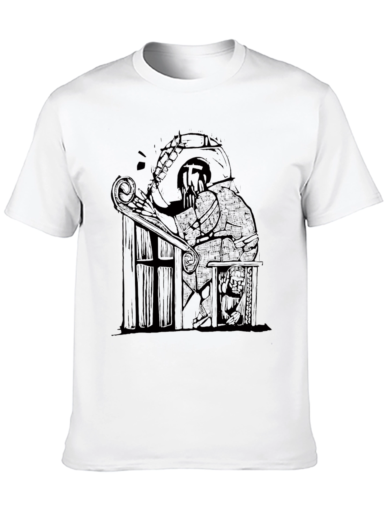 Dark Sketchy Reading Man Tee