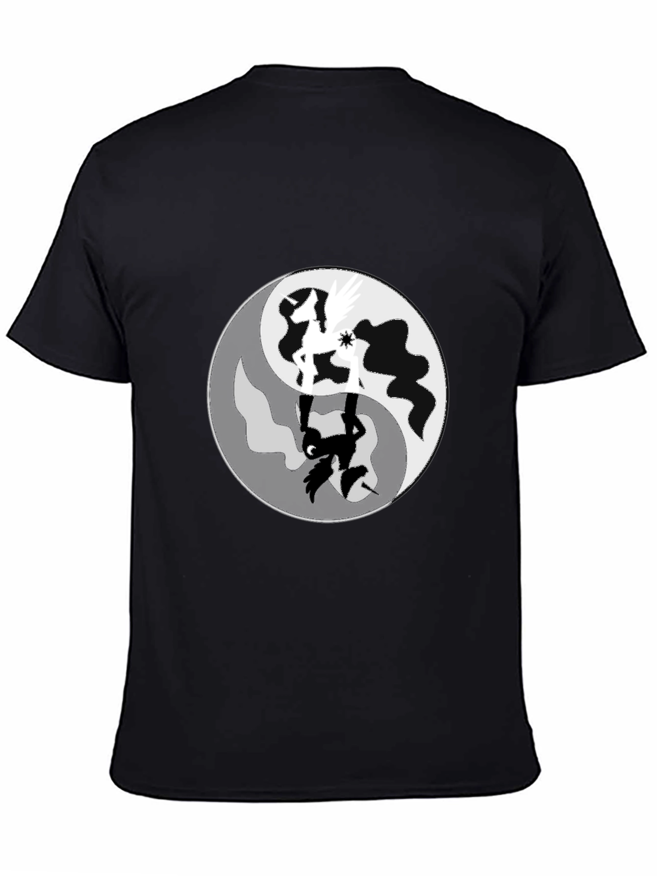 Yin Yang Horse Graphic T-Shirt