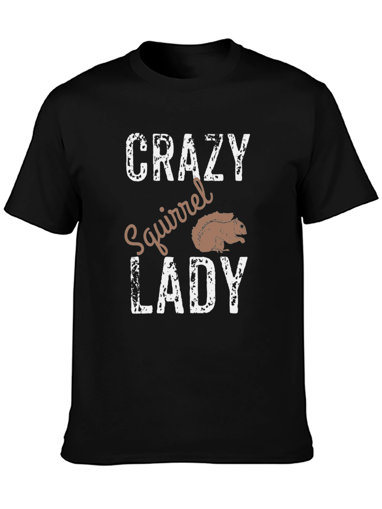 Crazy Squirrel Lady T-Shirt - Novelty Graphic Tee