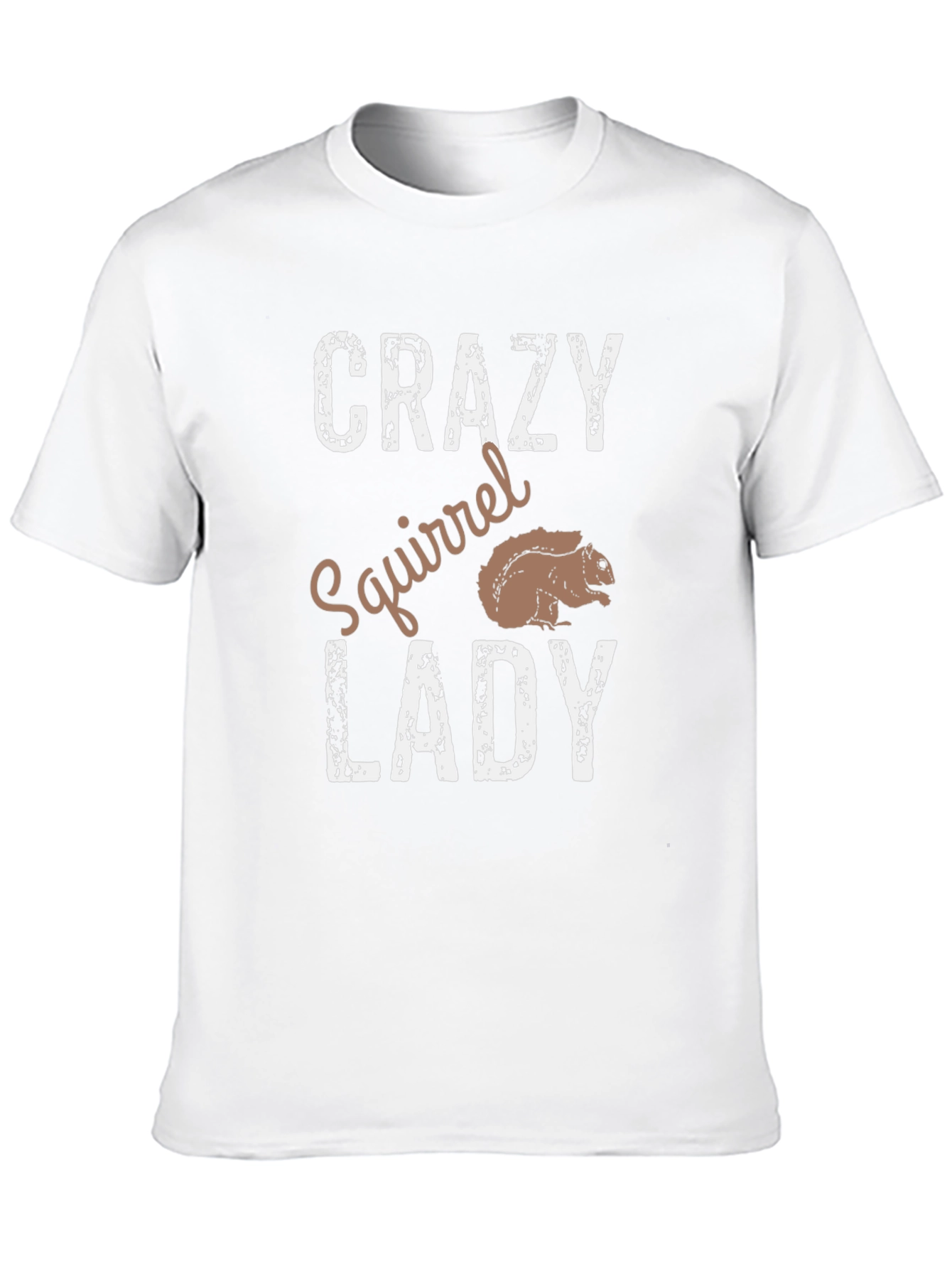 Crazy Squirrel Lady T-Shirt - Novelty Graphic Tee