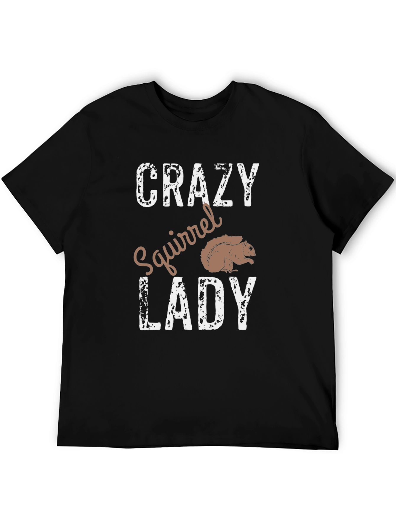 Crazy Squirrel Lady T-Shirt - Novelty Graphic Tee