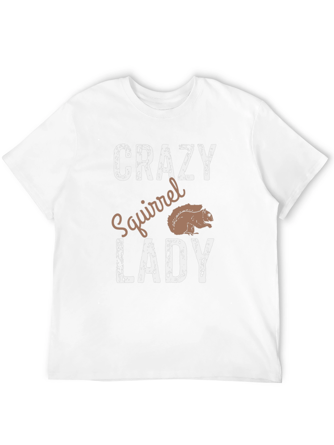 Crazy Squirrel Lady T-Shirt - Novelty Graphic Tee