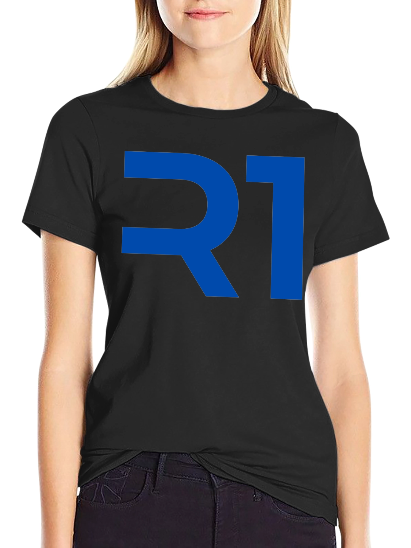 R1 Graphic Tee - Bold Blue Design