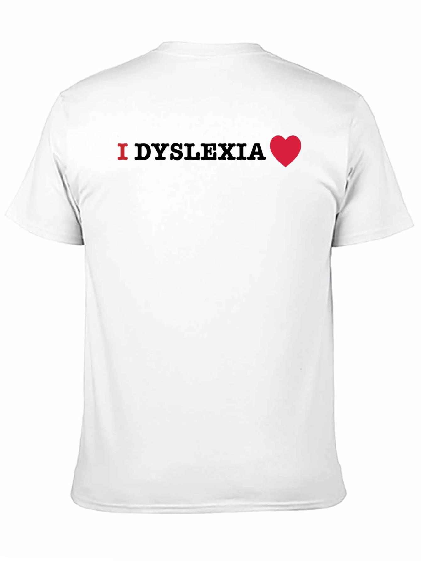 I Heart Dyslexia Black T-Shirt