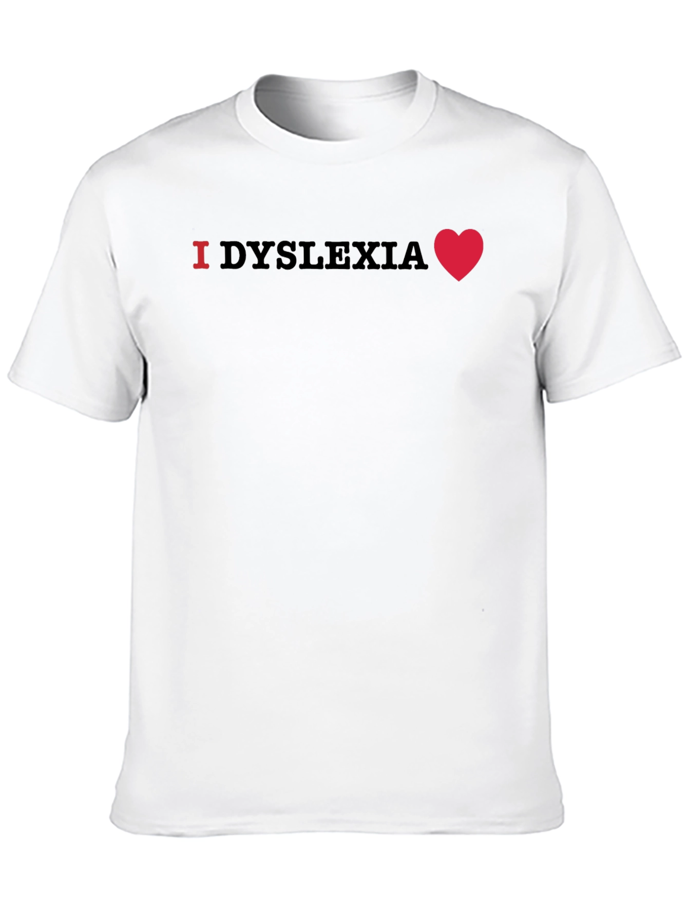 I Heart Dyslexia Black T-Shirt