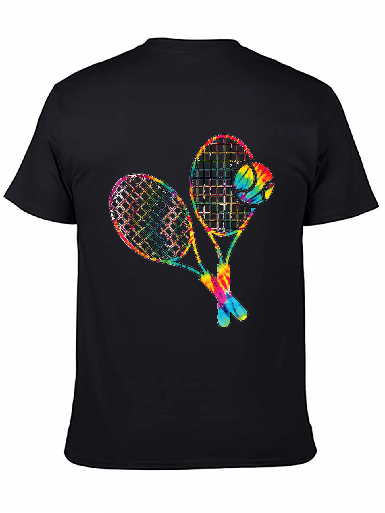 Tie Dye Tennis Racquet Graphic Tee
