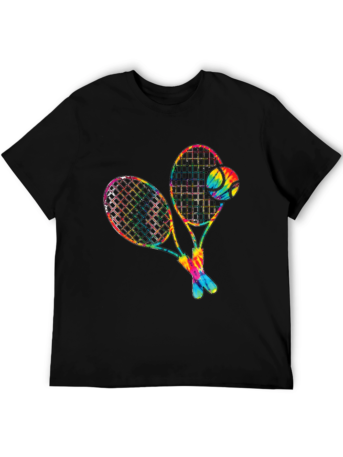 Tie Dye Tennis Racquet Graphic Tee