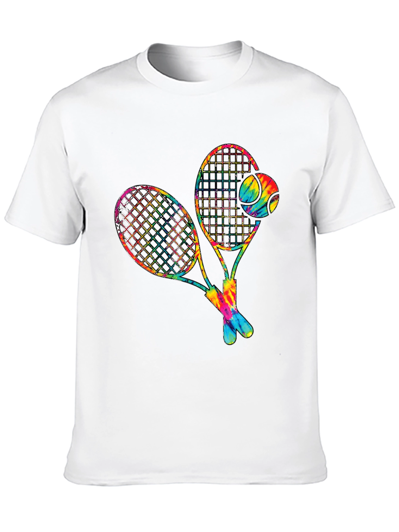 Tie Dye Tennis Racquet Graphic Tee
