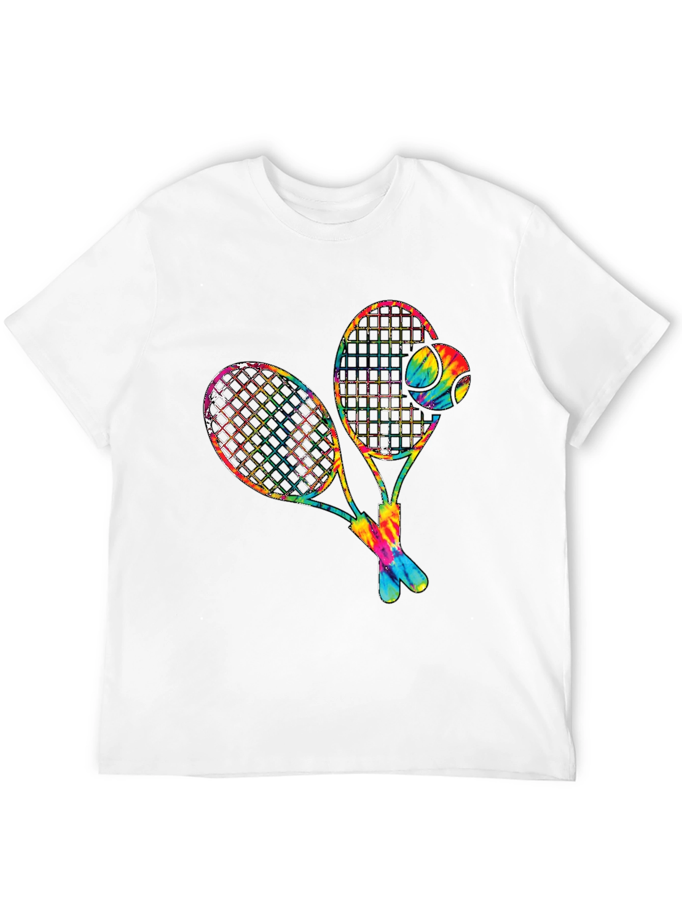 Tie Dye Tennis Racquet Graphic Tee