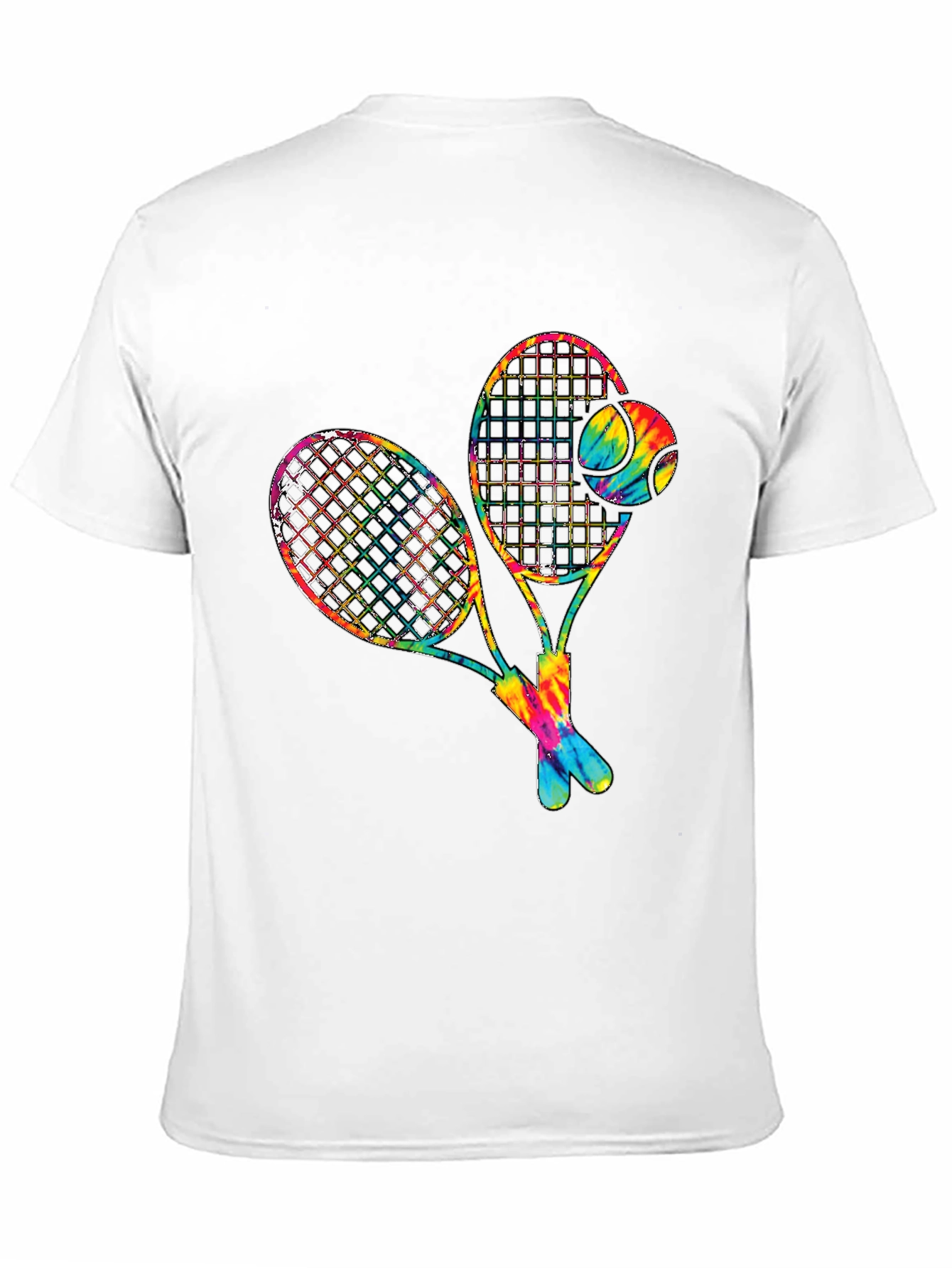 Tie Dye Tennis Racquet Graphic Tee
