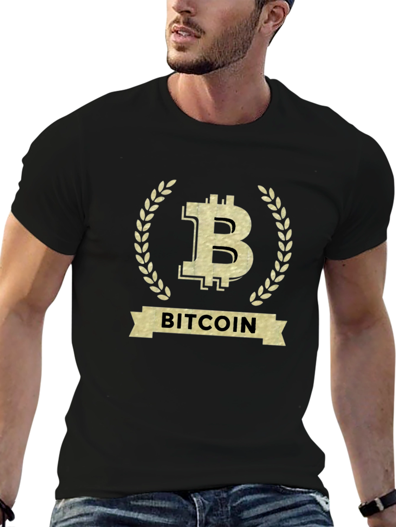 Bitcoin Black T-Shirt Crypto Currency Graphic Tee