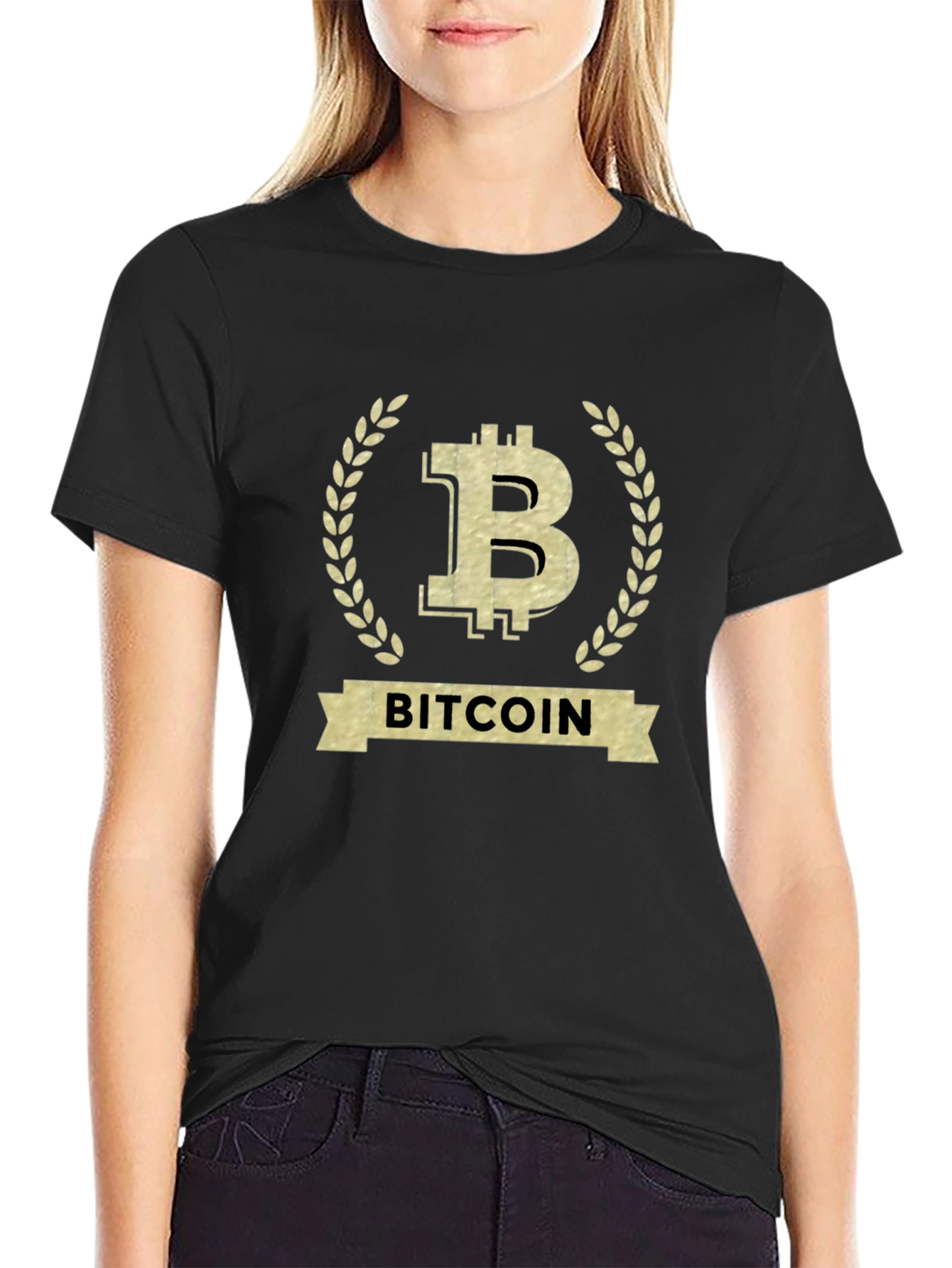 Bitcoin Black T-Shirt Crypto Currency Graphic Tee