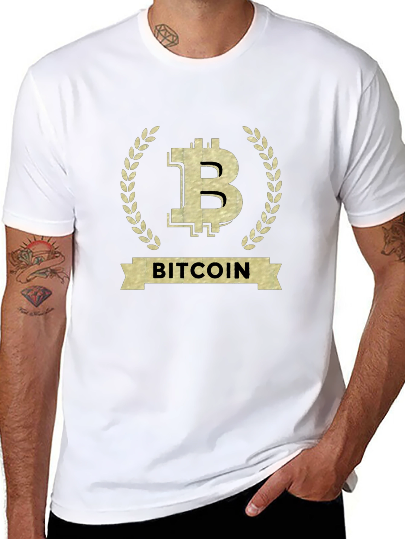 Bitcoin Black T-Shirt Crypto Currency Graphic Tee