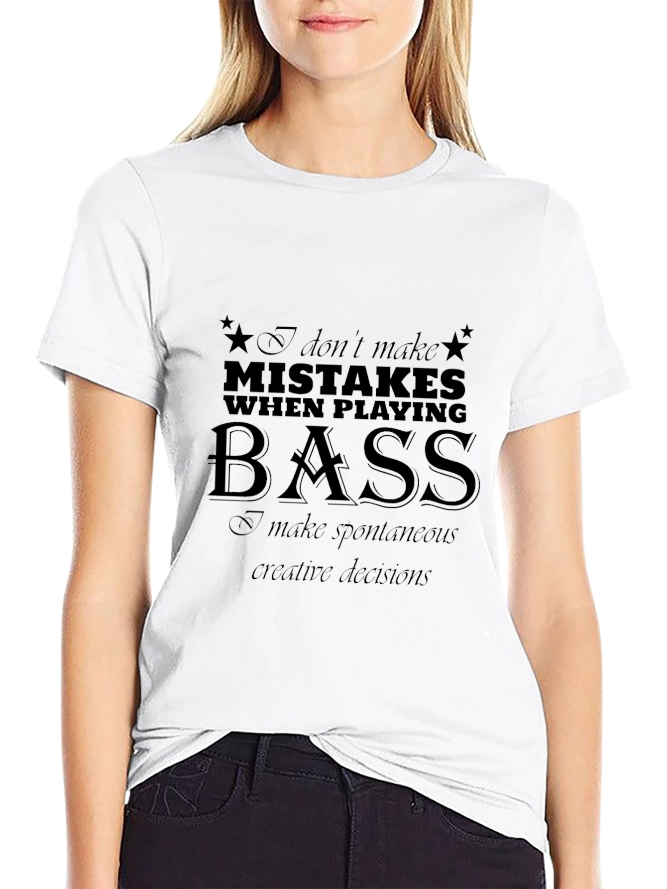 Bass Player T-Shirt - Spontaneous Creative Decisions Graphic Tee