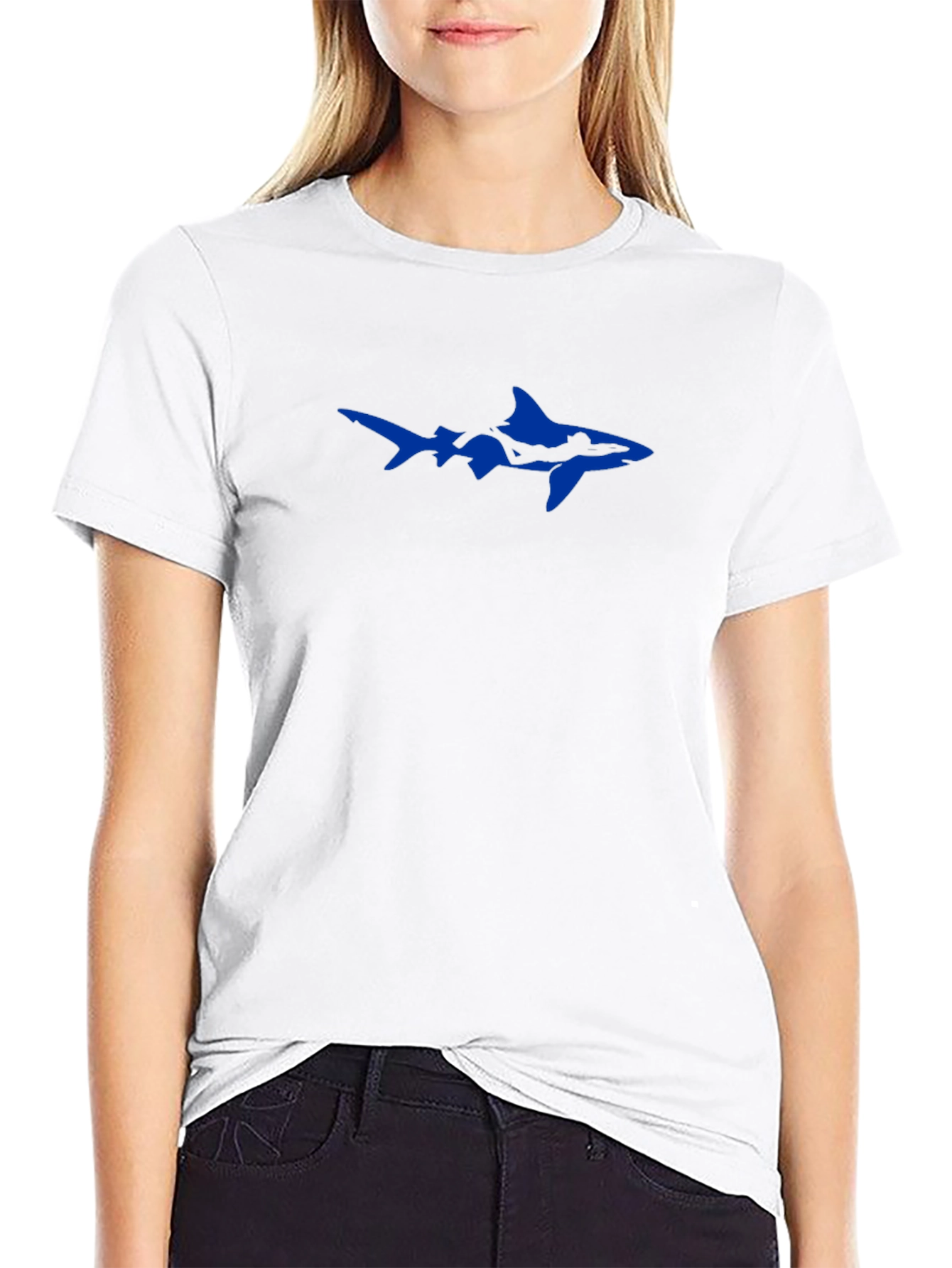 Cool Shark Graphic T-Shirt - Black