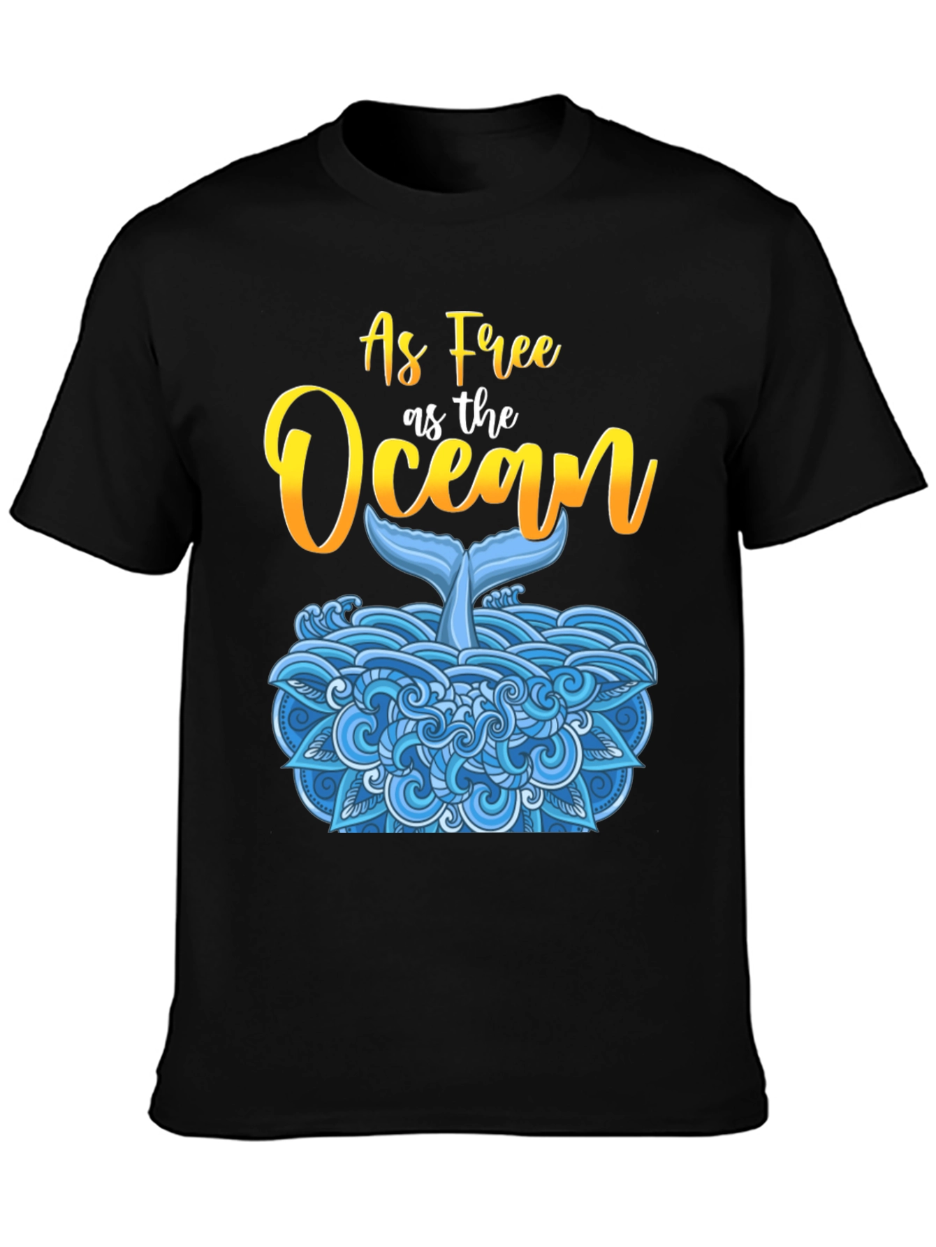Ocean Freedom T-Shirt - Stylish Whale Design