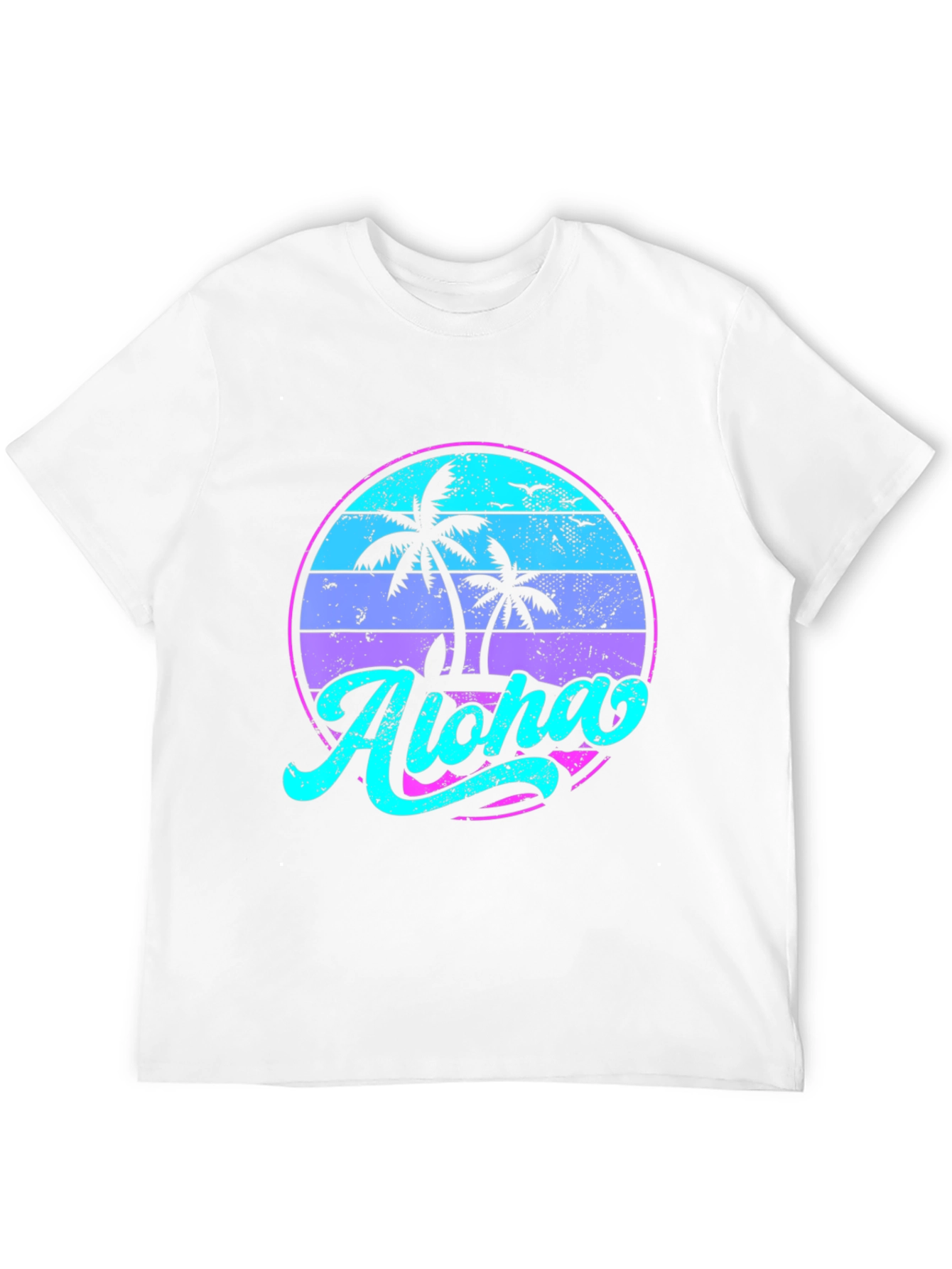 Aloha Palm Sunset T-Shirt - Beach Vibe