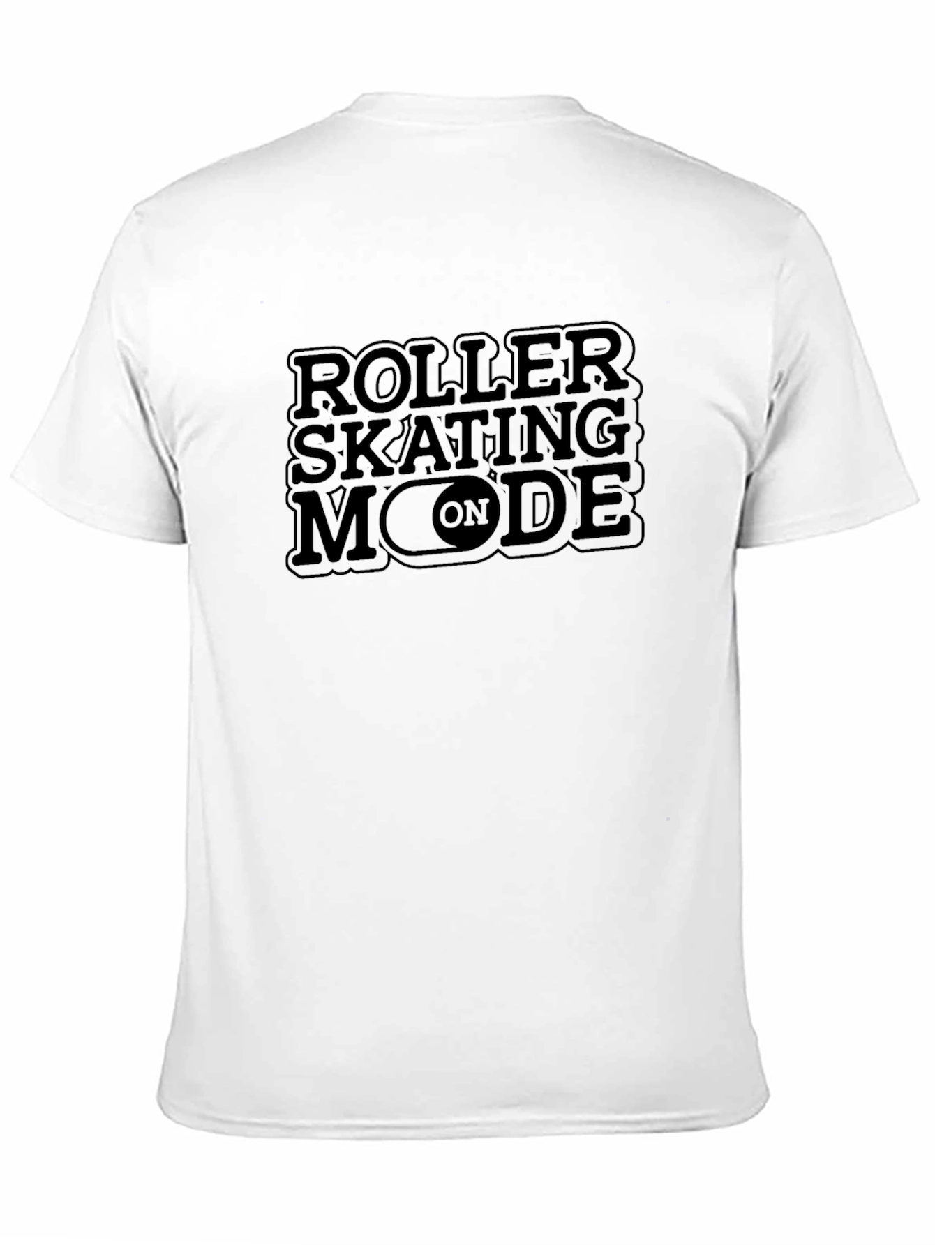 Roller Skating Mode On Graphic Tee - Black